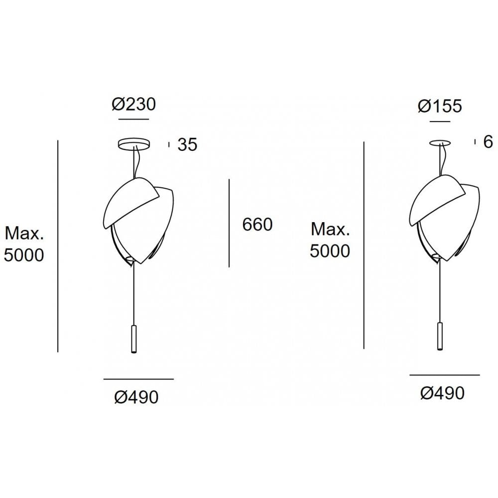 LedsC4 Voiles Small Pendant