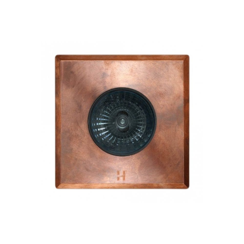 Hunza Pure LED Floor Light Dark Lighter Square - Copper - Low Voltage