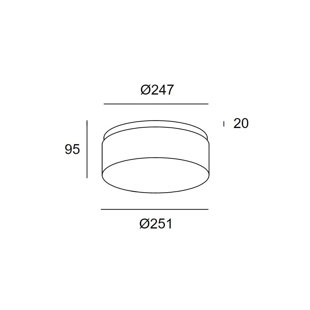 LedsC4 Vetro Flush Ceiling Light