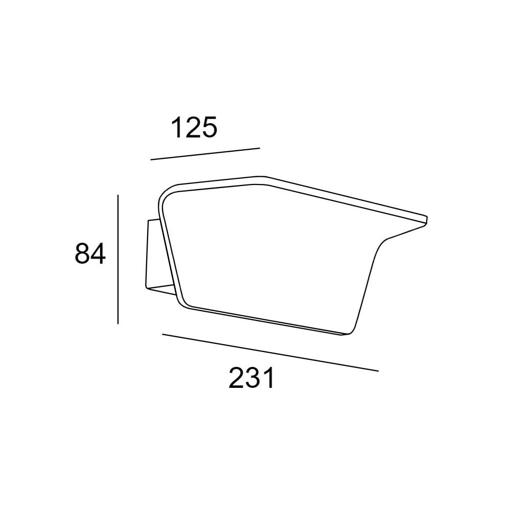 LedsC4 Neu Rectangular Wall Light
