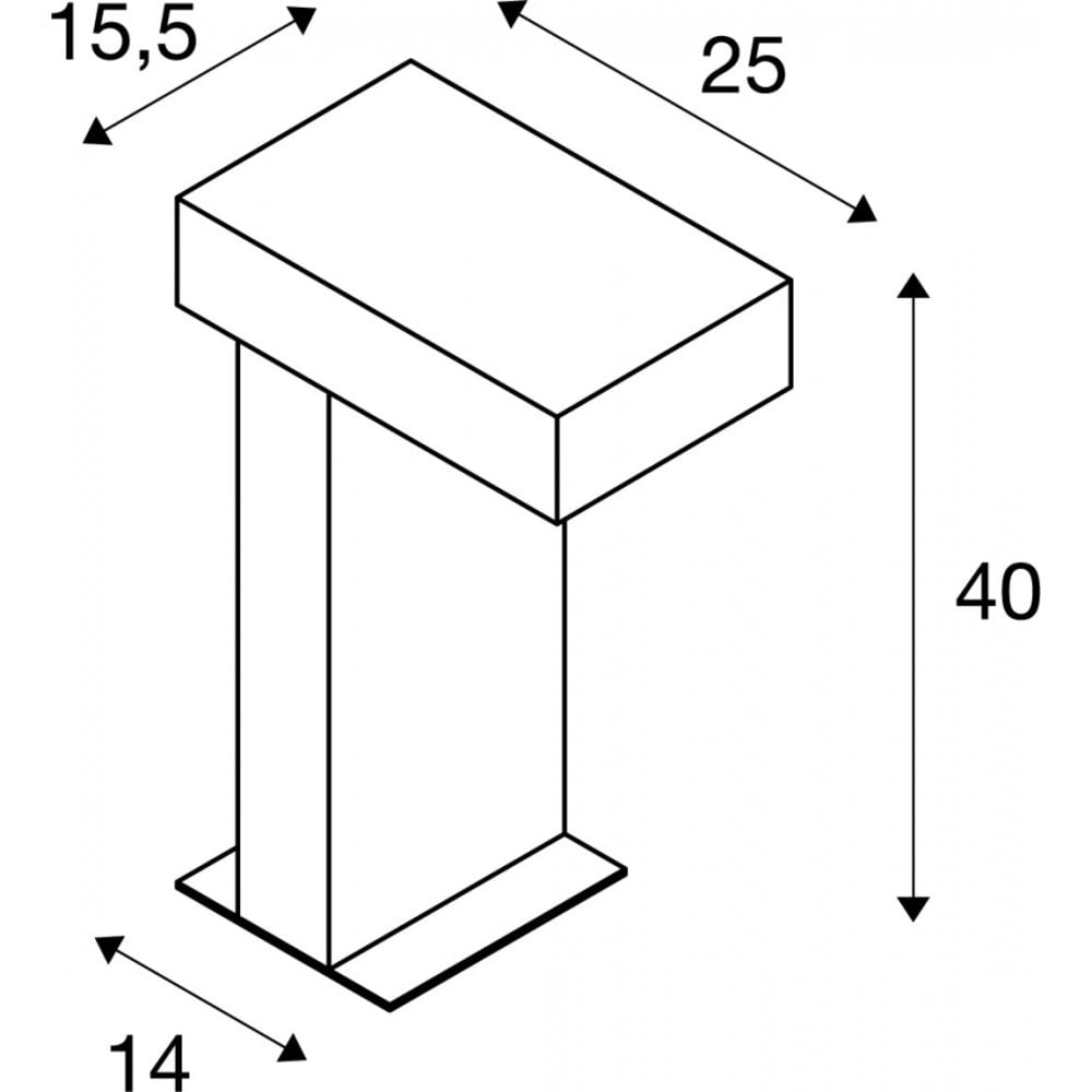 SLV Rusty Pathlight 40 Bollard