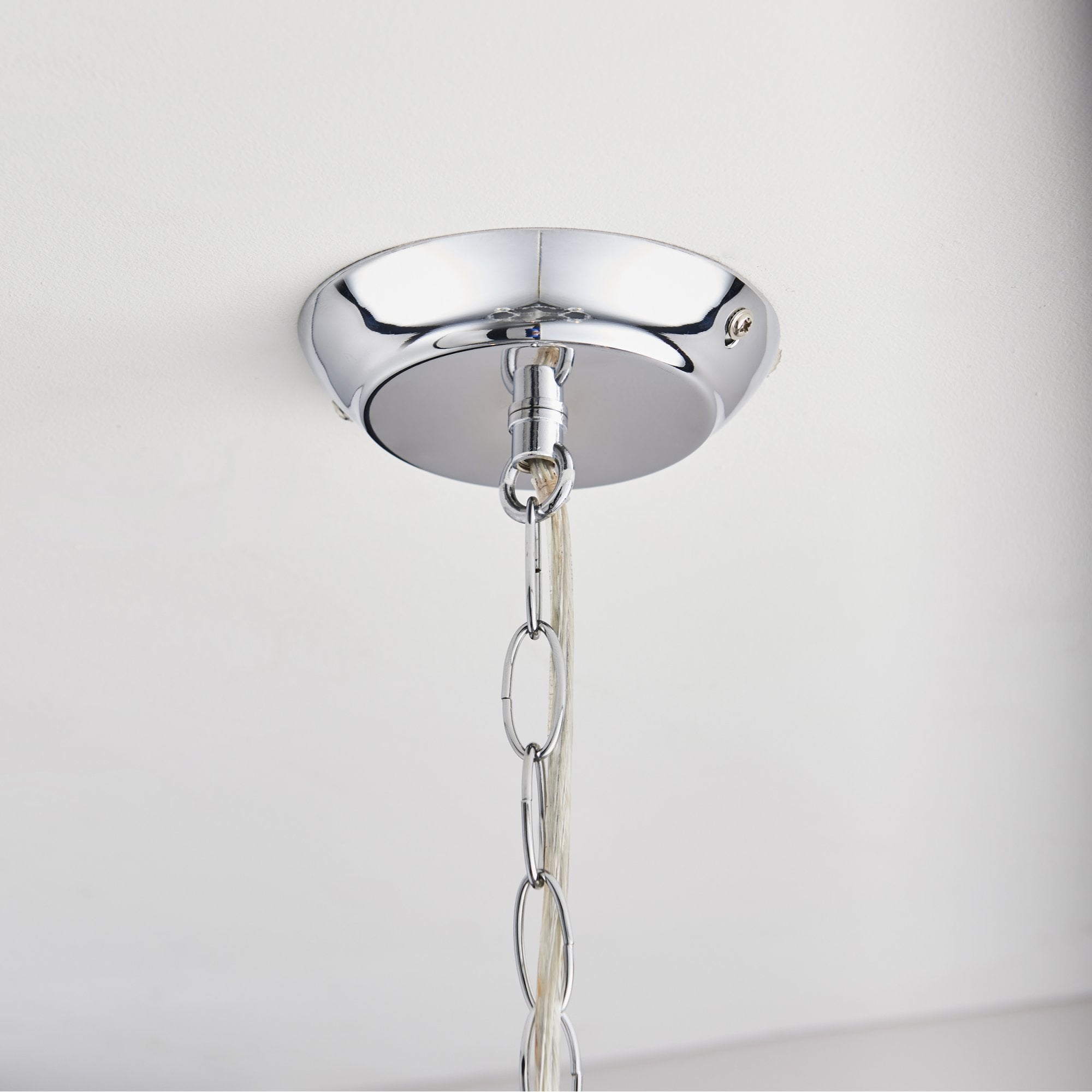 Endon Clarence 8 Light Pendant - Clear Acrylic & Chrome Plate