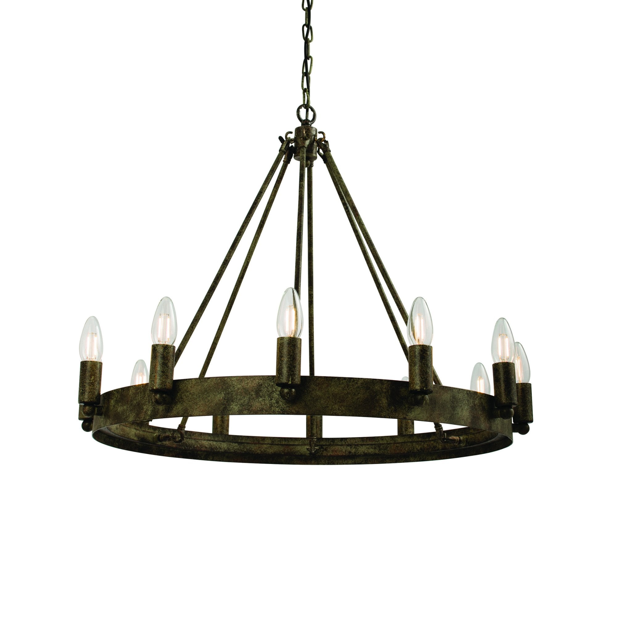 Endon Chevalier 12 Light Pendant - Aged Metallic Paint