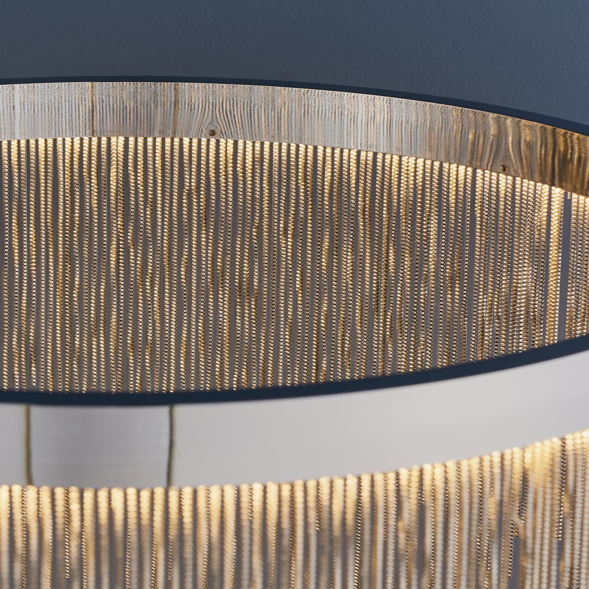 Endon Zelma Single Light Pendant  - Chrome Plate & Silver Effect Chain