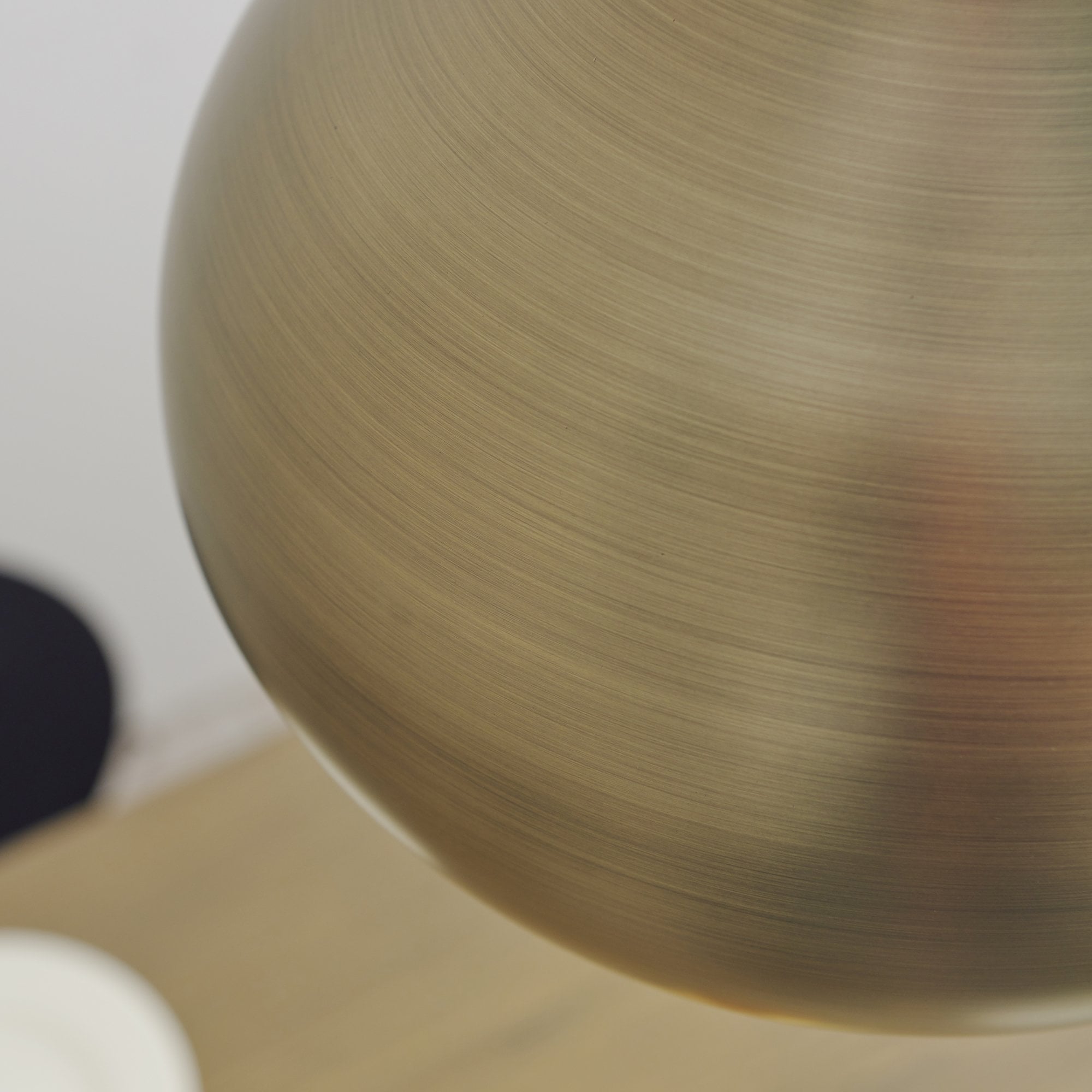 Endon Brosnan Single Light Pendant - Matt Antique Brass Paint