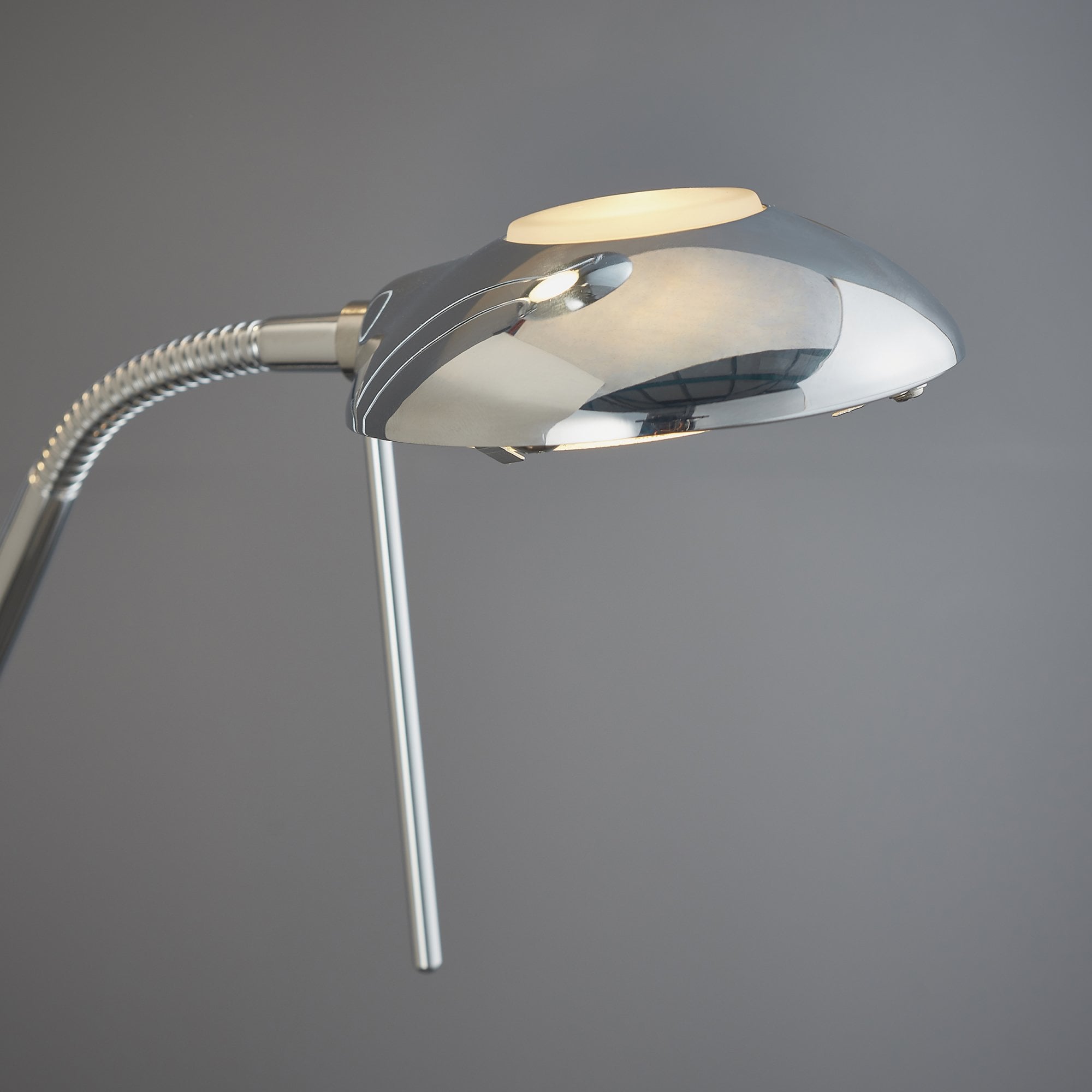 Endon Rome Single Light Floor Lamp  - Chrome Plate & Opal Glass