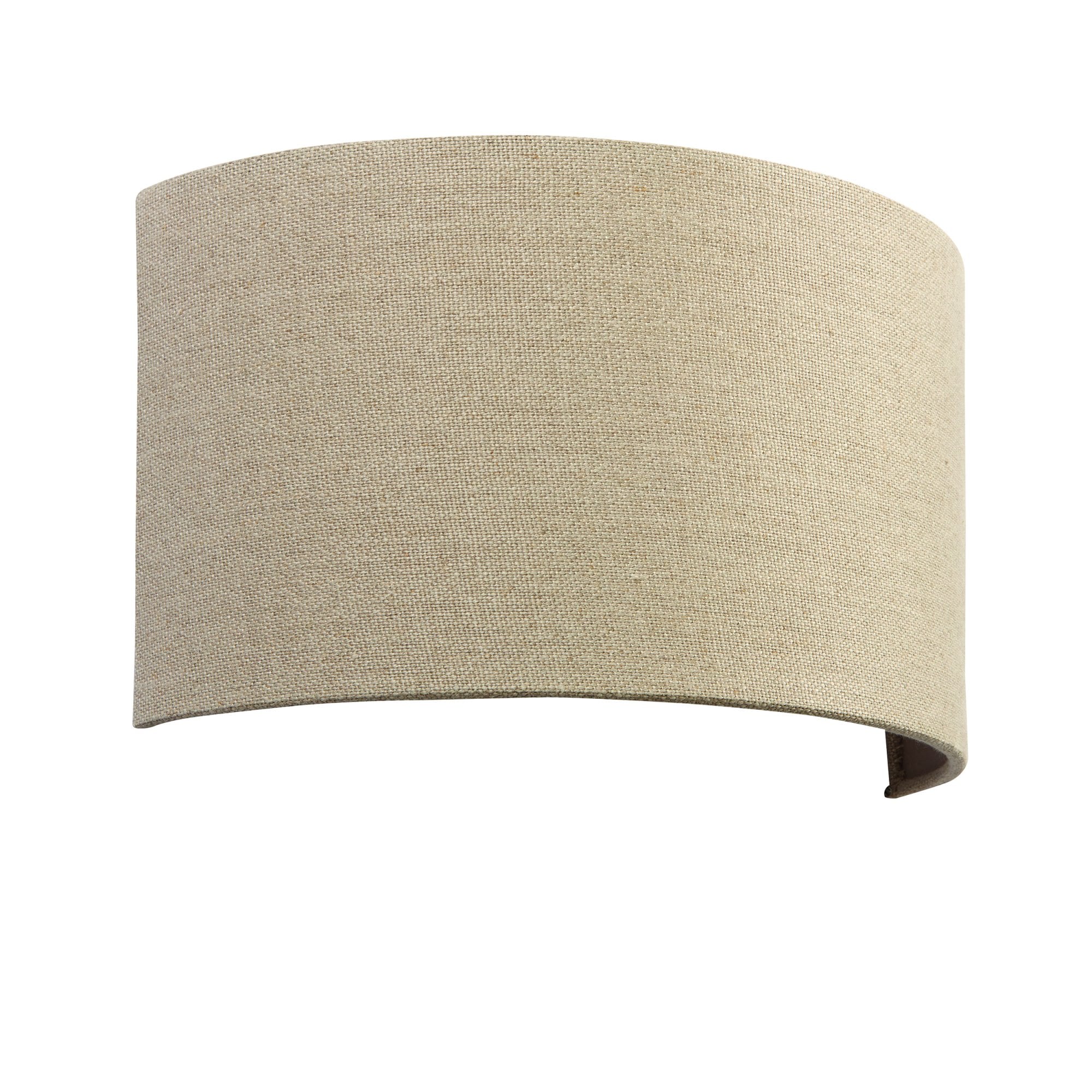 Endon Obi Single Light Wall Light - Neutral Linen & Neutral Polyester Cotton