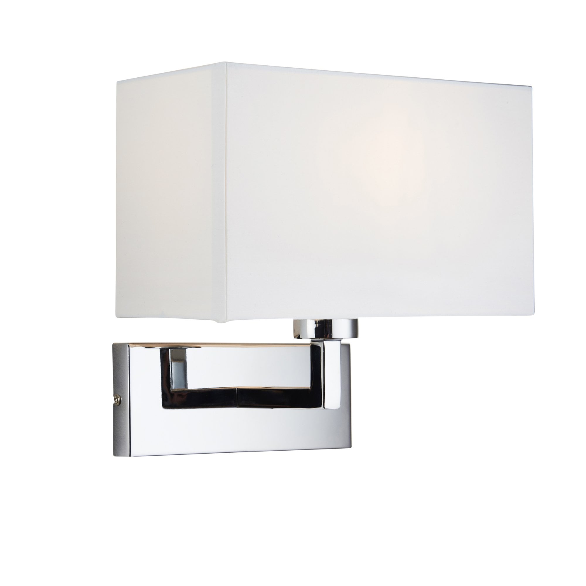 Endon Piccolo Single Light Wall Light  - Chrome Plate & White Acrylic