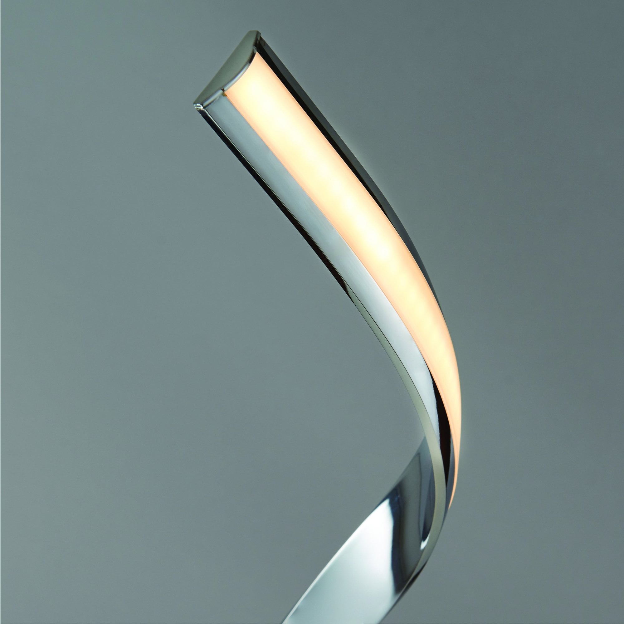 Endon Aria Floor Lamp - Chrome Plate & White Acrylic