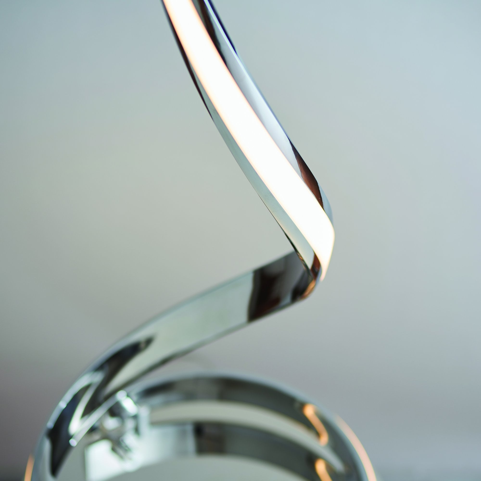 Endon Aria Floor Lamp - Chrome Plate & White Acrylic