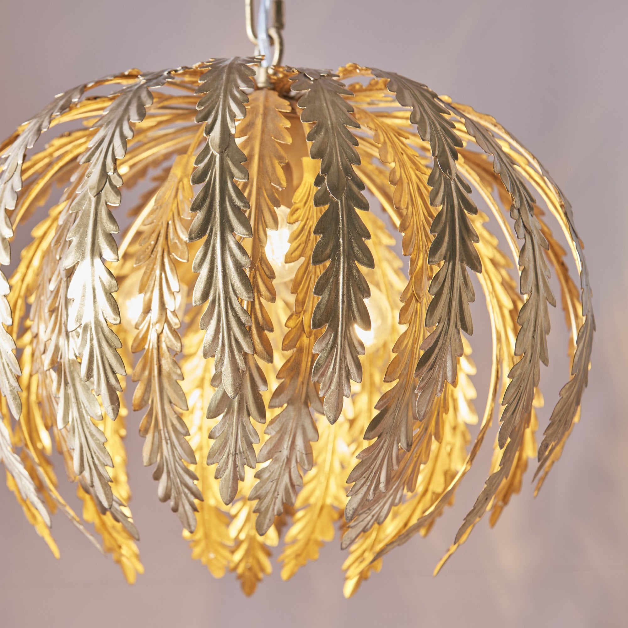 Endon Delphine 3 Light Pendant  - Gold Effect Paint