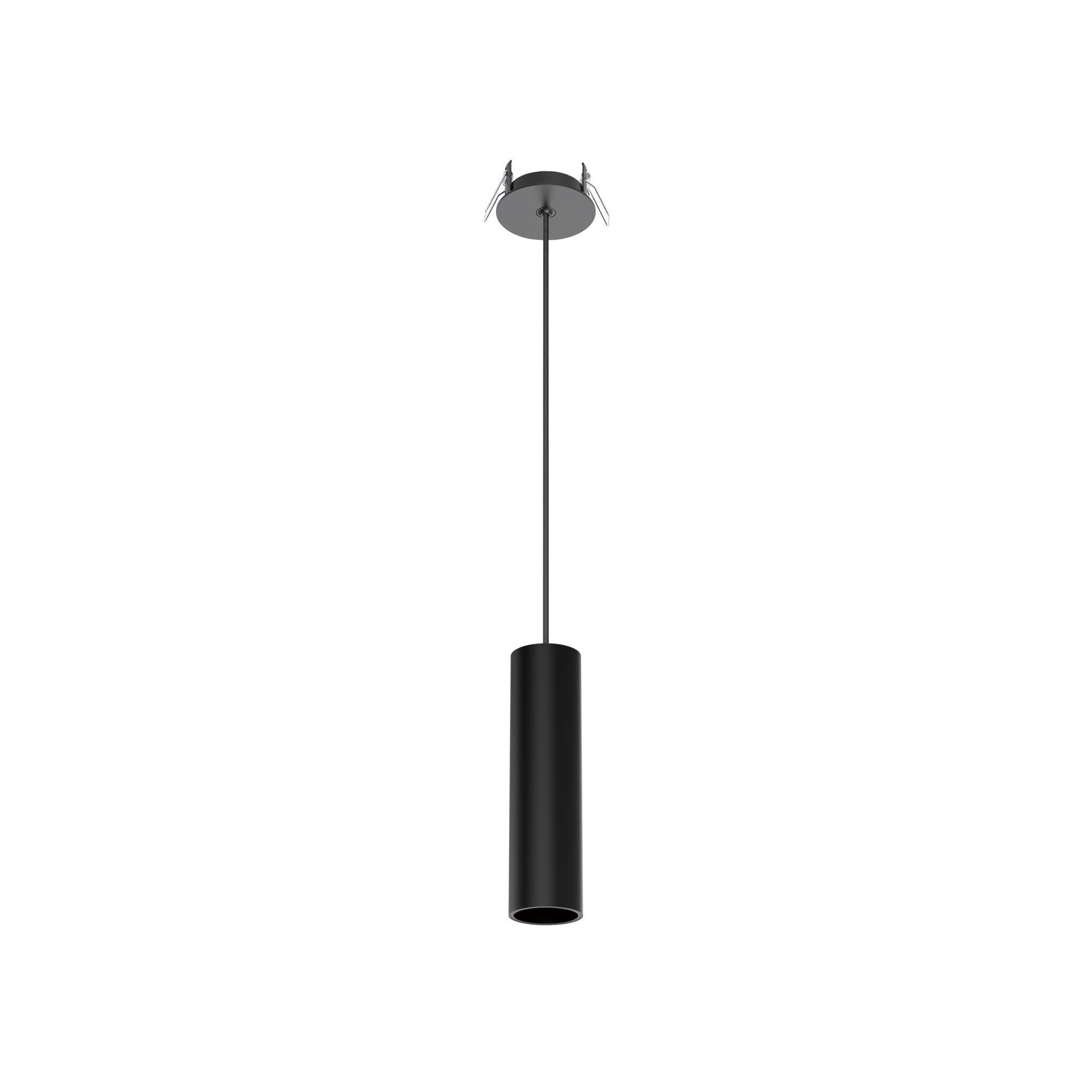 Collingwood 1901 Pendant Semi Recessed Mounted - All Black
