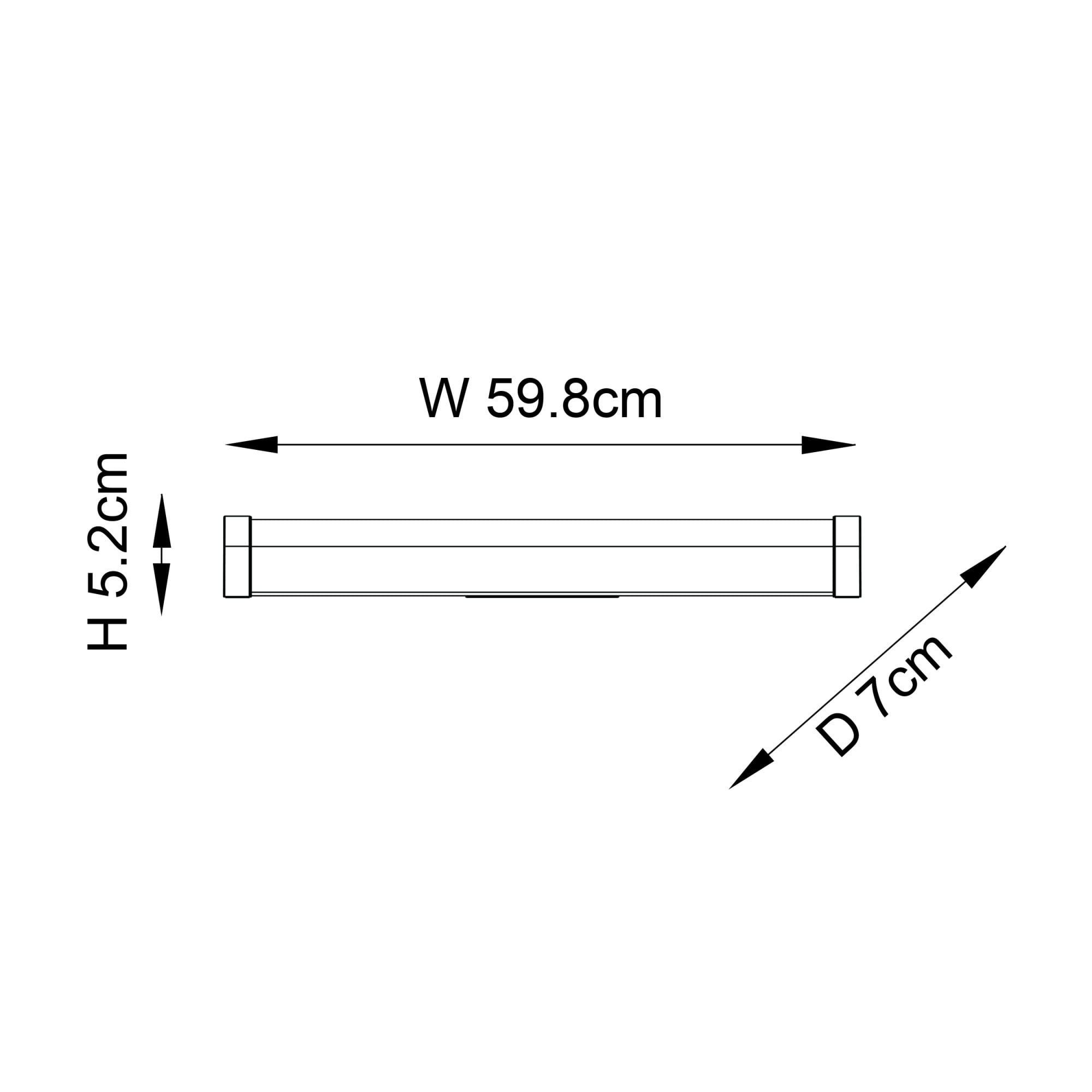 Endon Moda Single Light Wall Light - White Ribbed & Chrome Effect Plastic