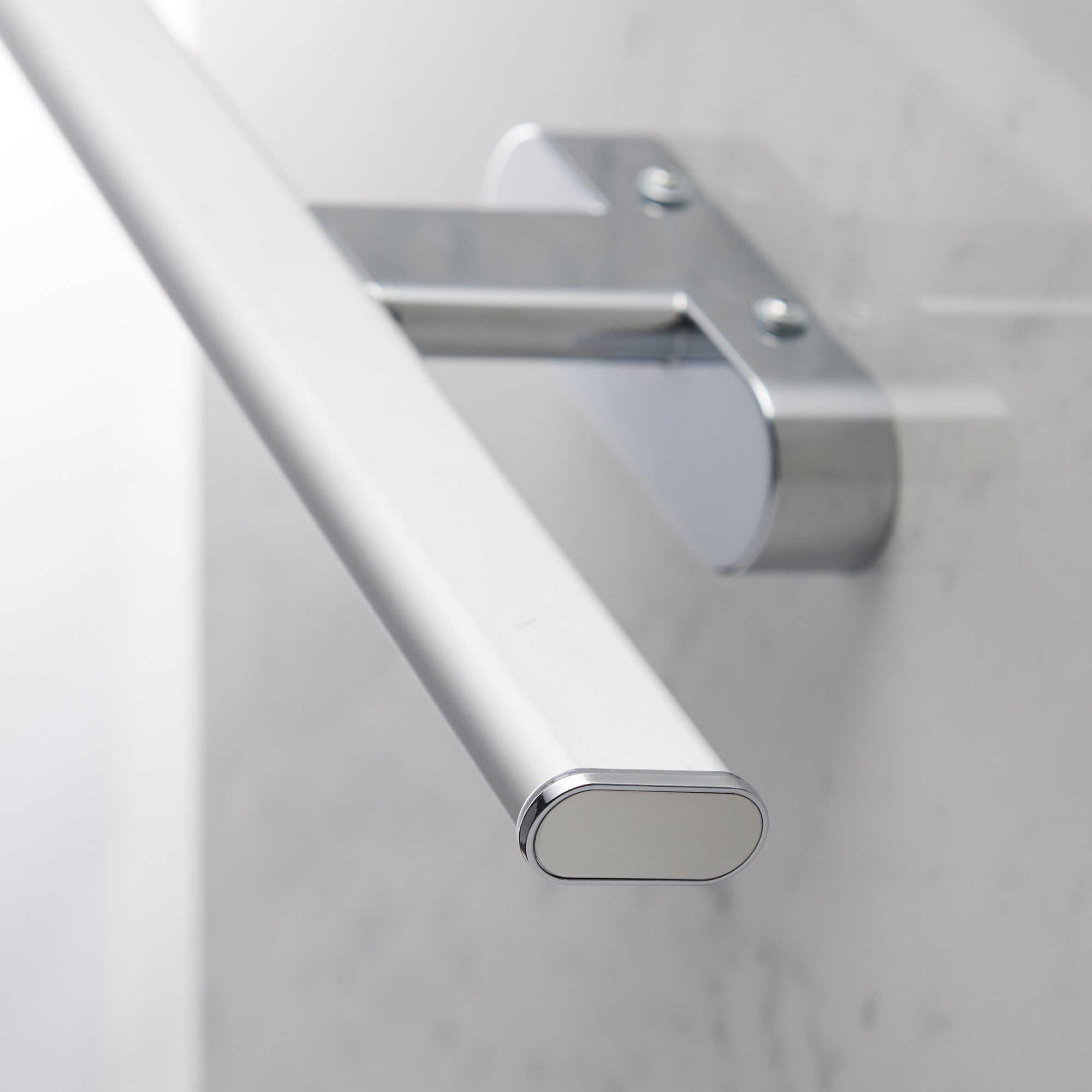 Endon Moda Single Light Wall Light - Chrome Effect & Frosted Plastic