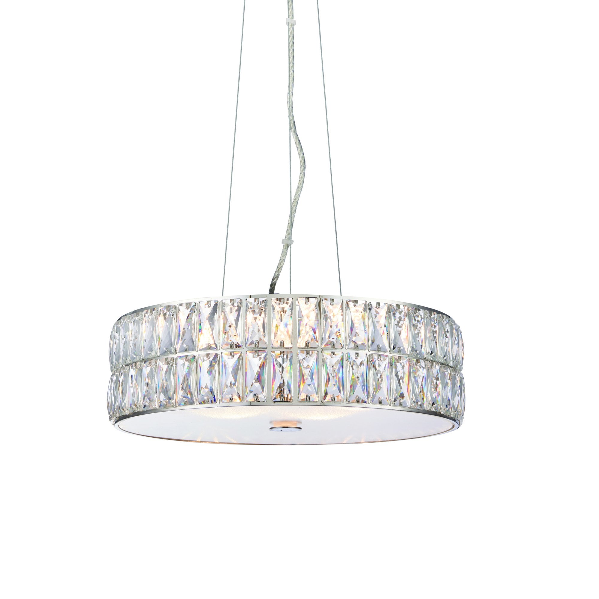 Endon Verina 5 Light Pendant - Clear Crystal & Chrome Plate