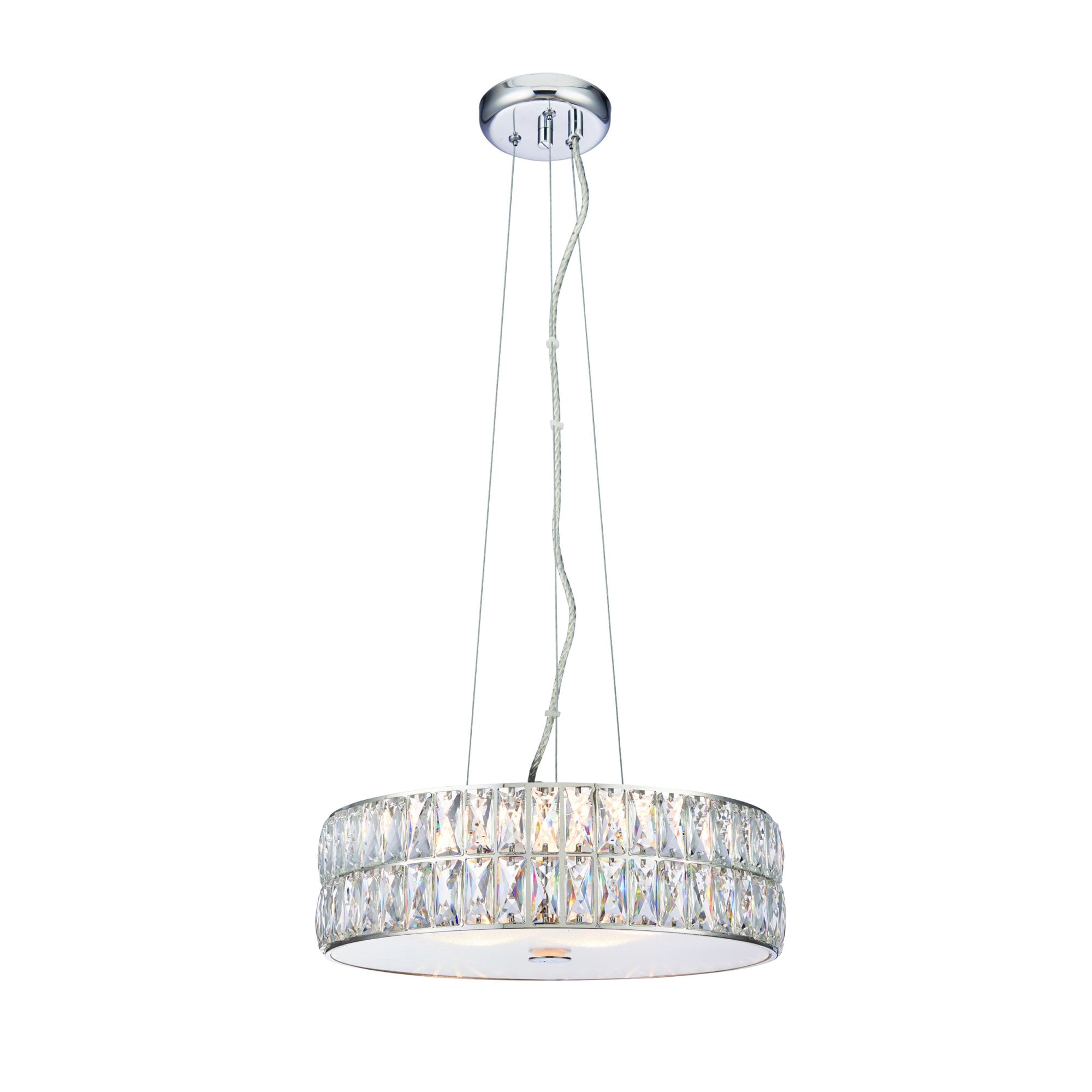 Endon Verina 5 Light Pendant - Clear Crystal & Chrome Plate