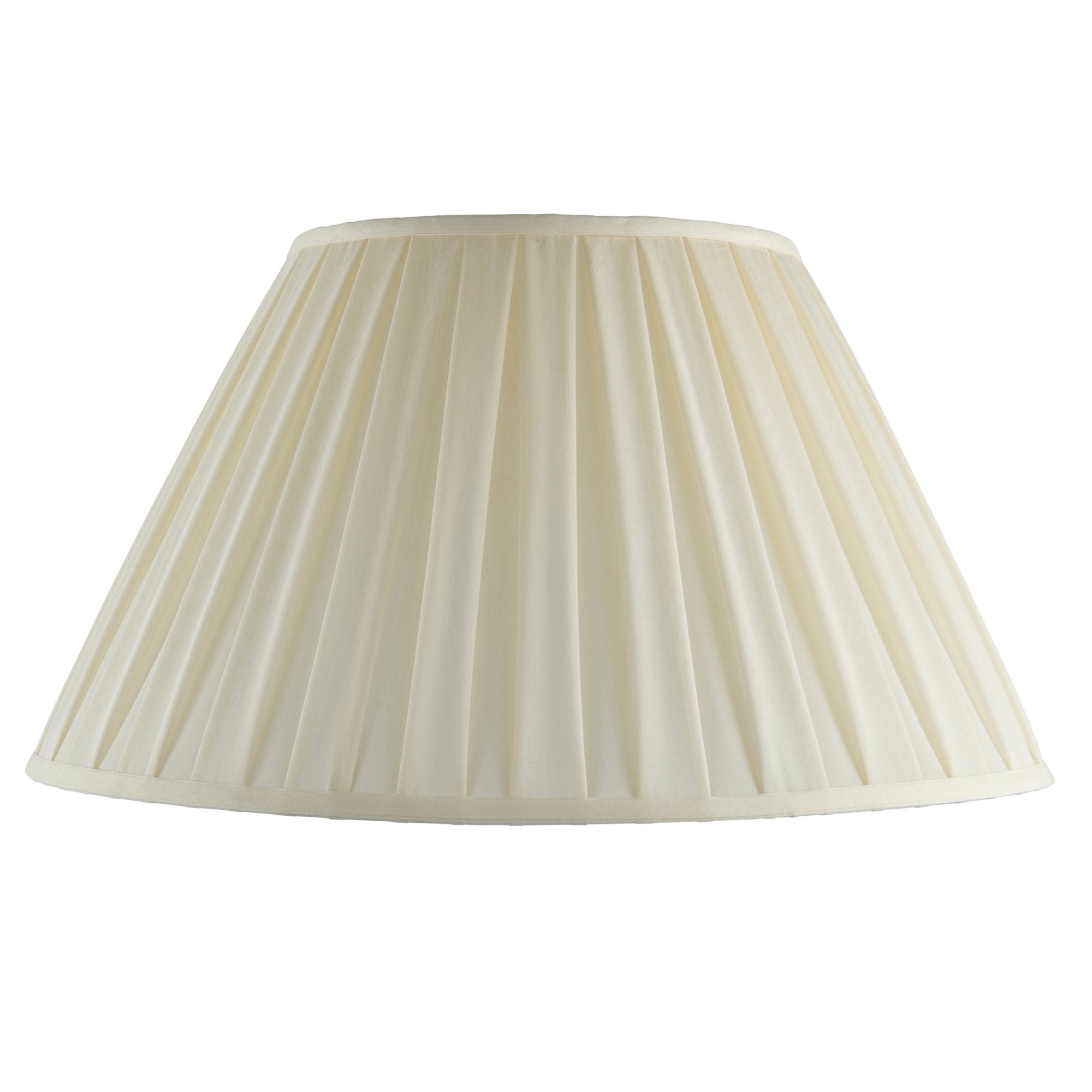 Endon Carla 22" Tapered Cylinder Single Light Shade - Cream Fabric - Shade Only