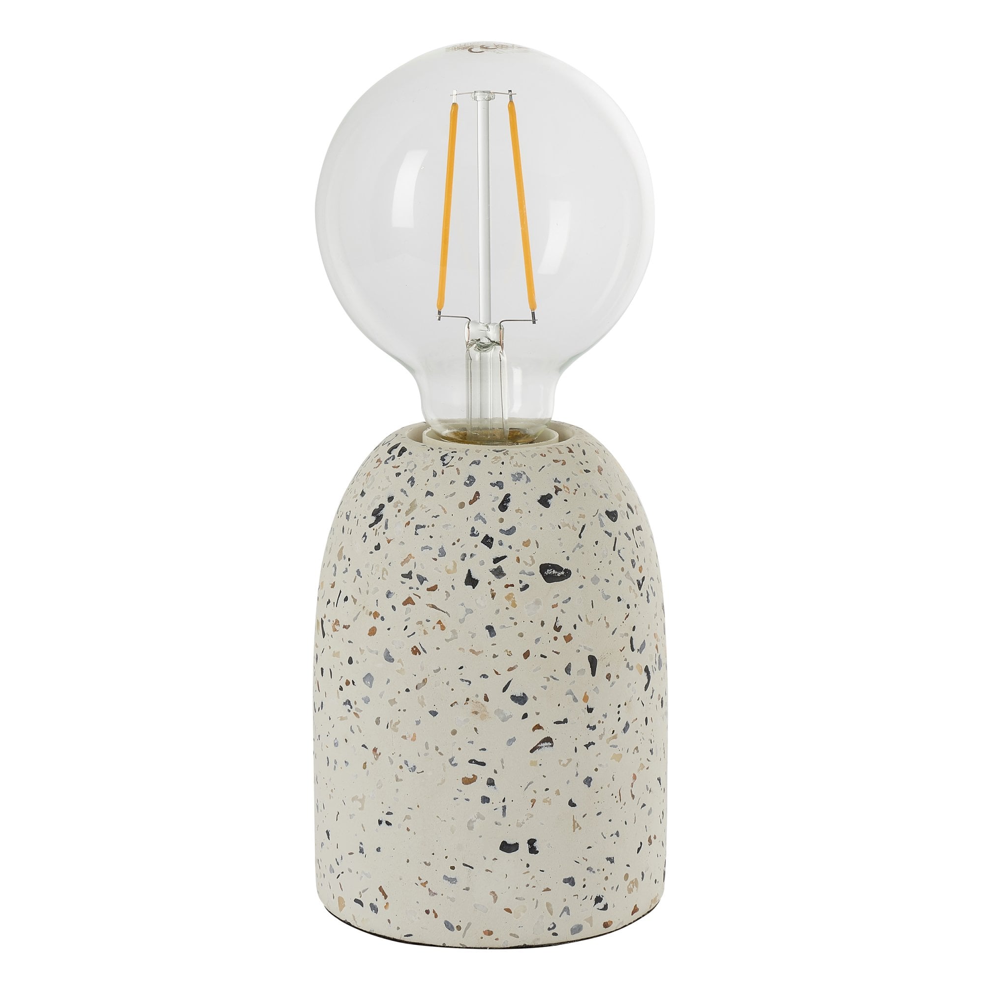Endon Terrazzo Single Light Table Lamp - White Terrazzo