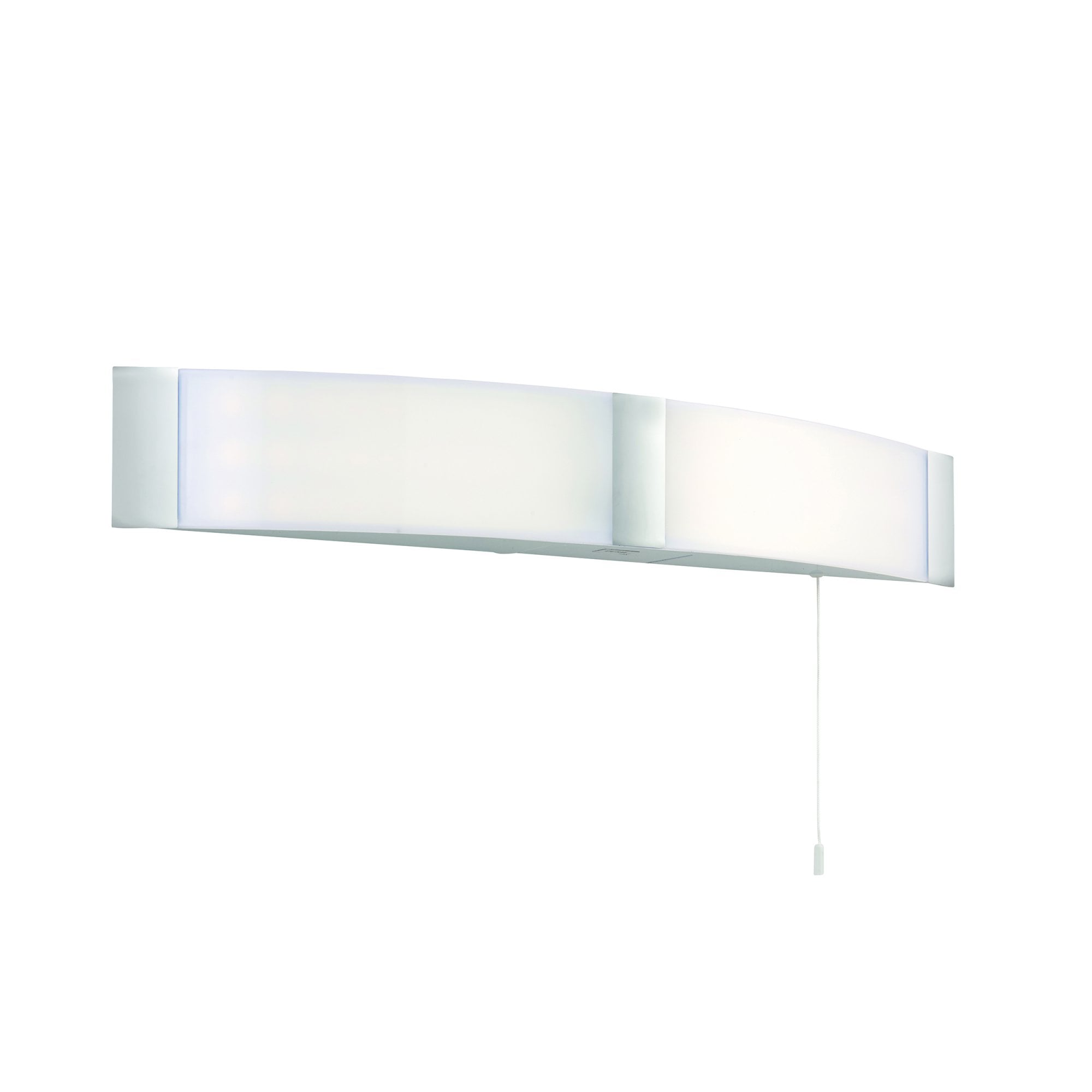 Endon Onan 2 Light Wall Light - Opal Pc & Chrome Acrylic