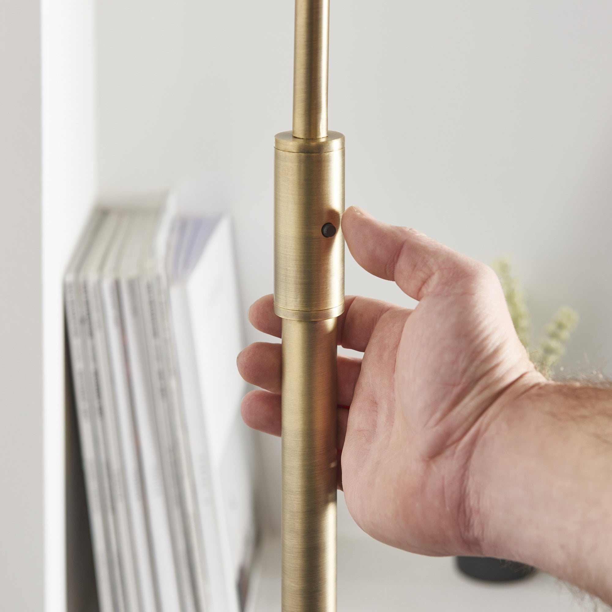 Endon Otto Floor Lamp - Black Marble Base