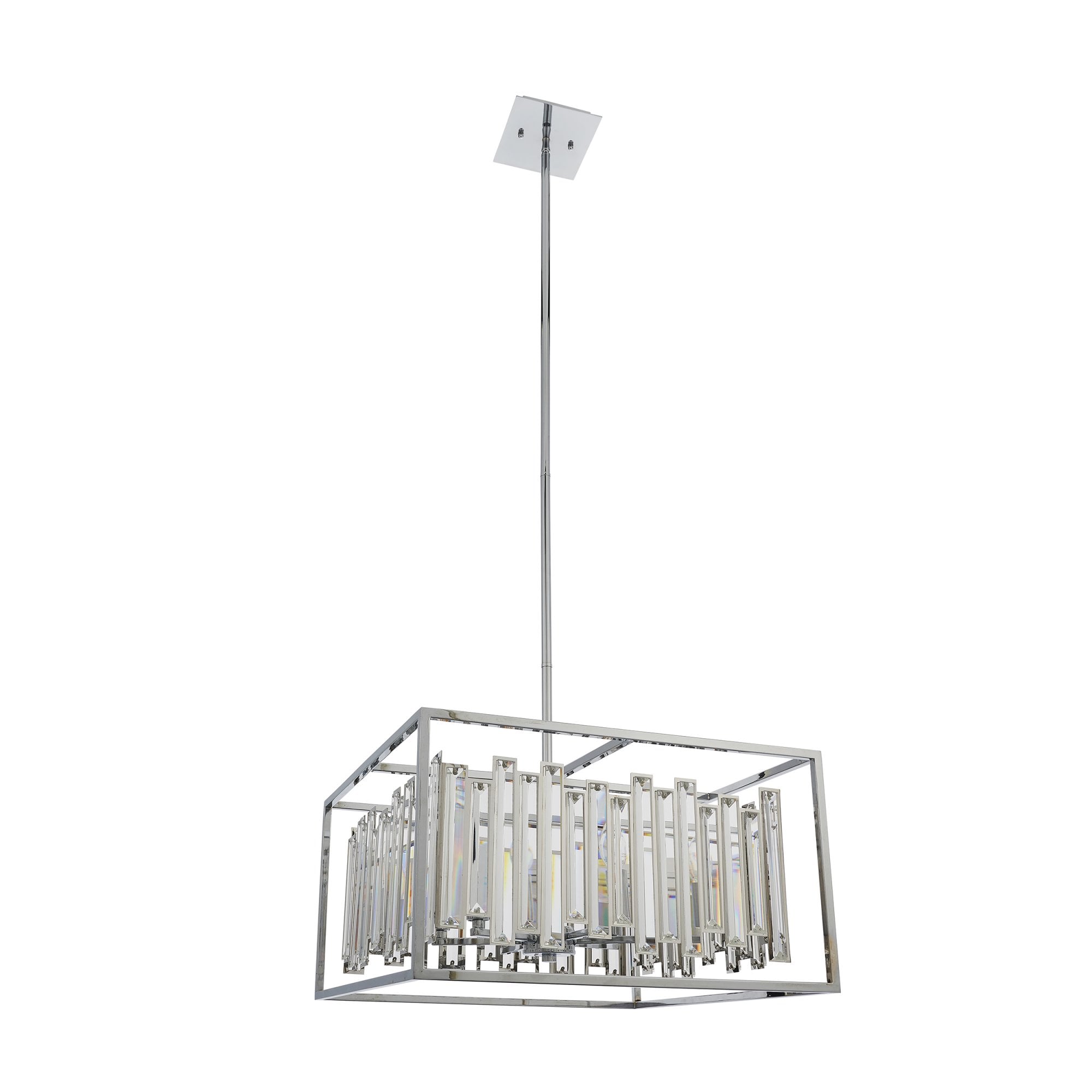 Endon Acadia 6 Light Pendant - Clear Crystal & Chrome Plate