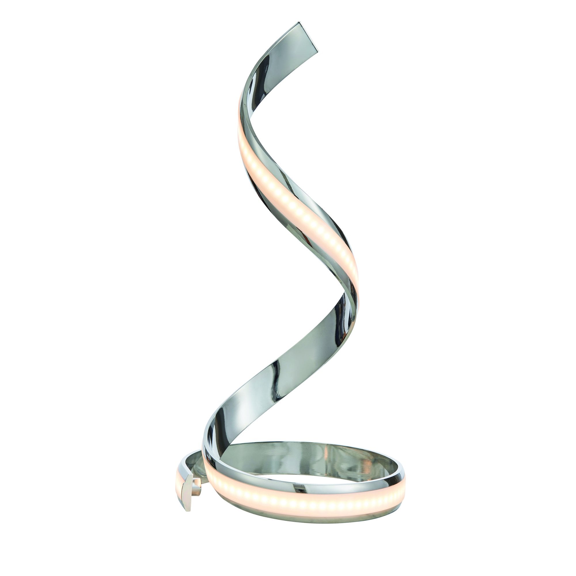 Endon Aria Table Lamp - Chrome Plate & White Acrylic