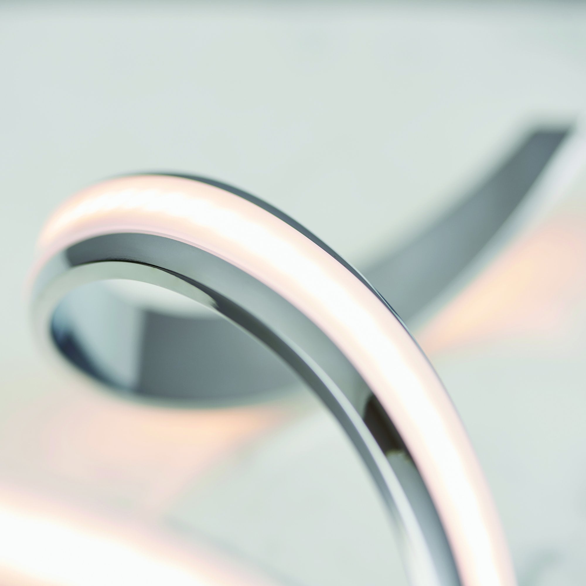 Endon Aria Table Lamp - Chrome Plate & White Acrylic