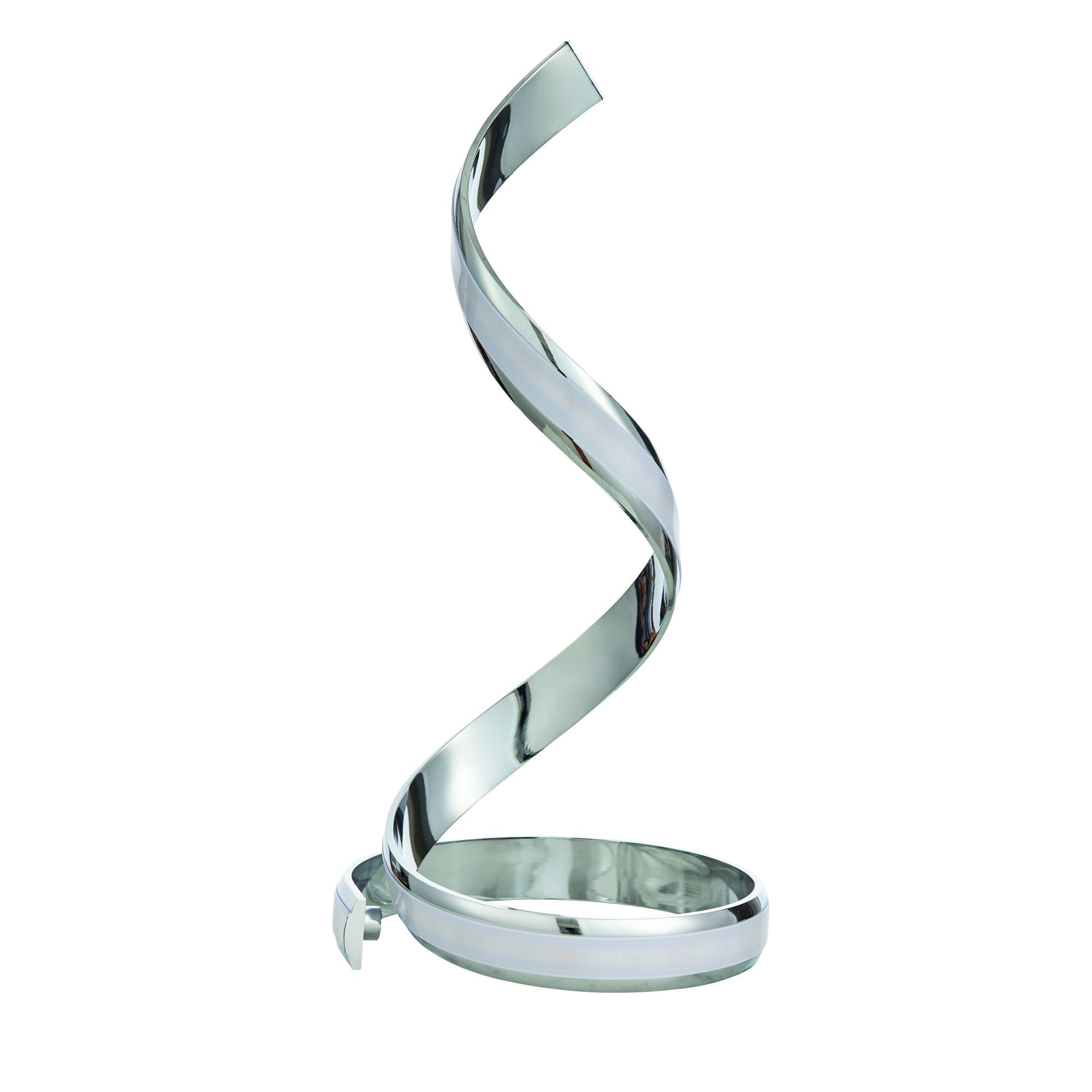 Endon Aria Table Lamp - Chrome Plate & White Acrylic