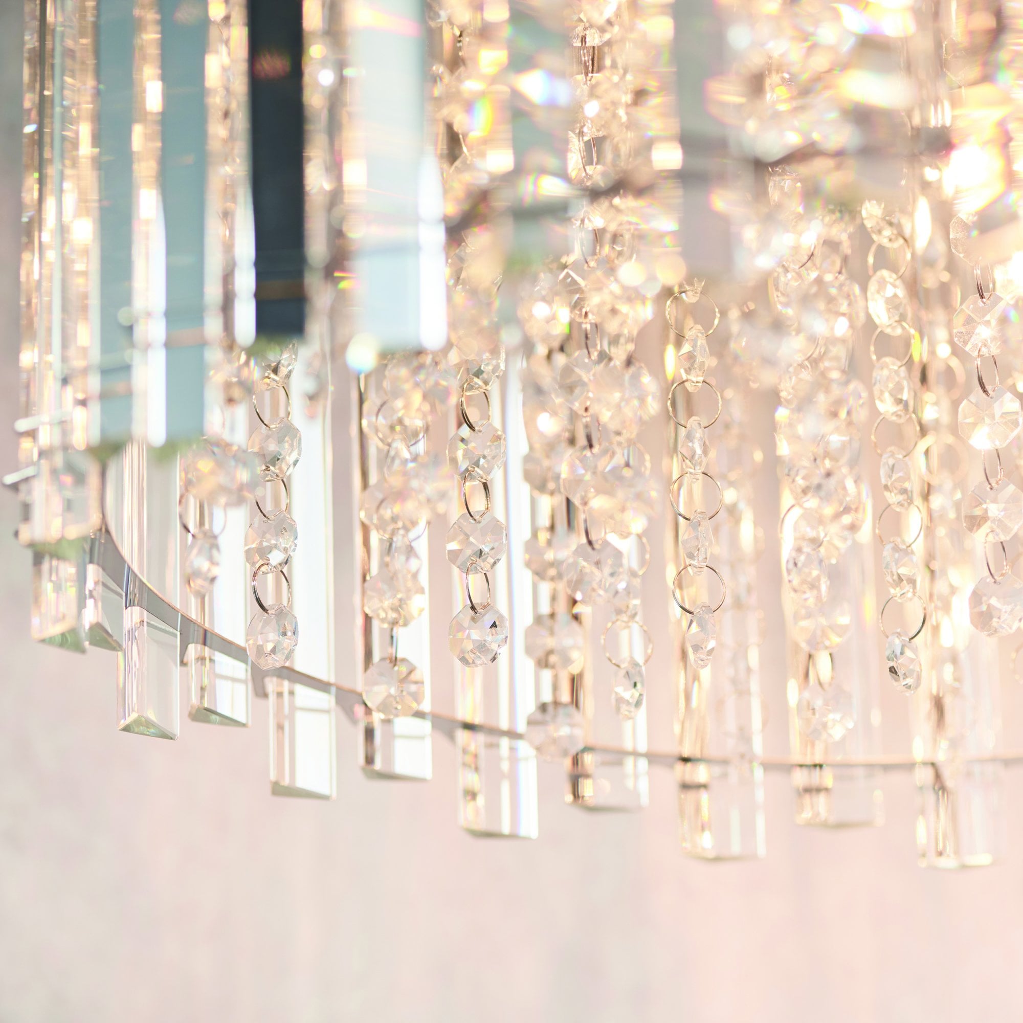 Endon Hanna 5 Light Pendant - Clear Crystal & Chrome Plate