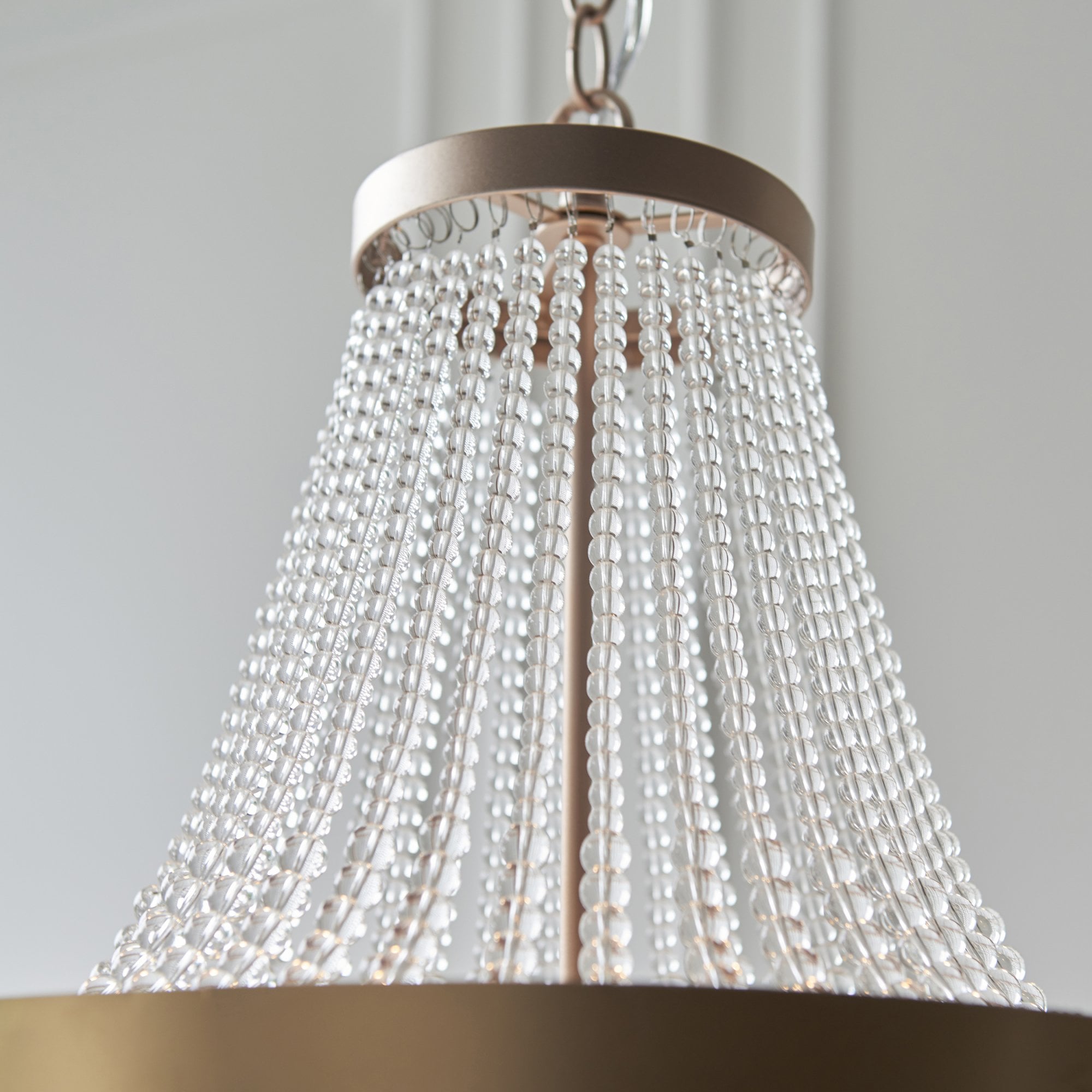 Endon Celine 5 Light Pendant - Rose Gold Paint & Clear Glass