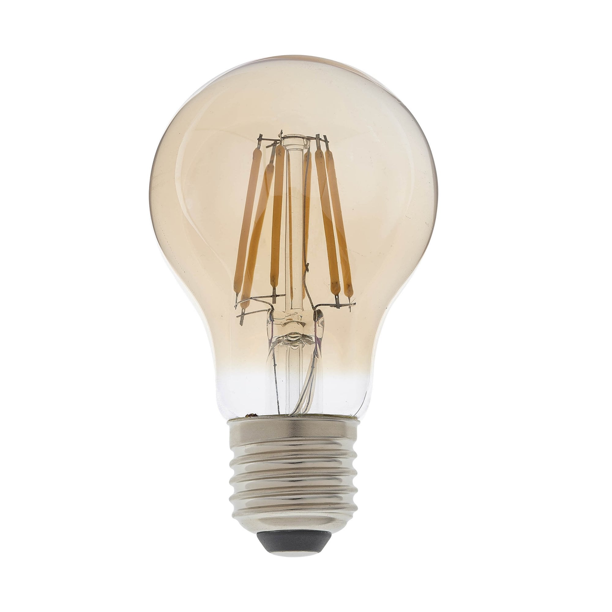 Endon E27 LED 6W GLS Bulb - 2500K - Dimmable - Amber Glass