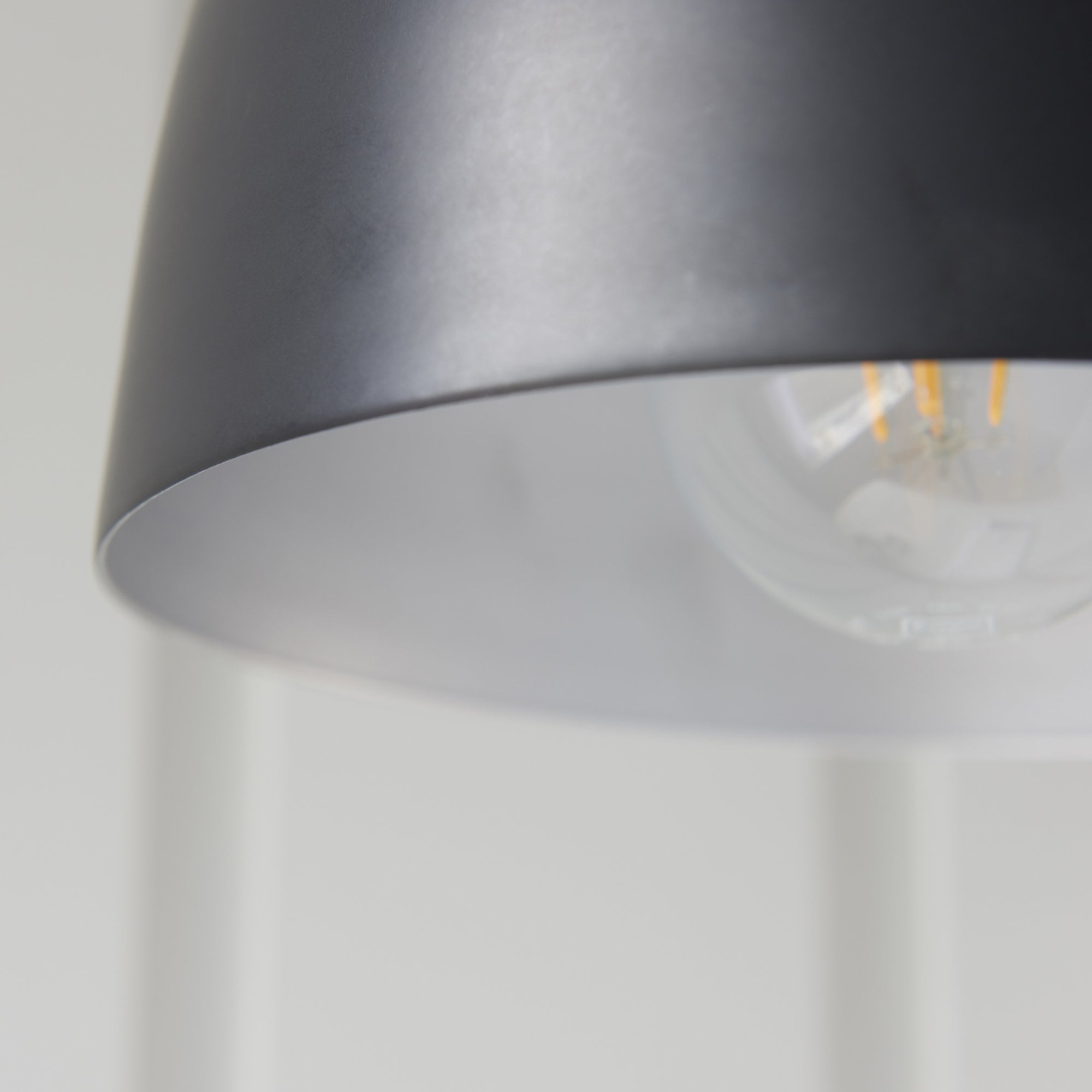 Endon Lehal Single Light Wall Light - Polished Nickel Plate & Matt Black