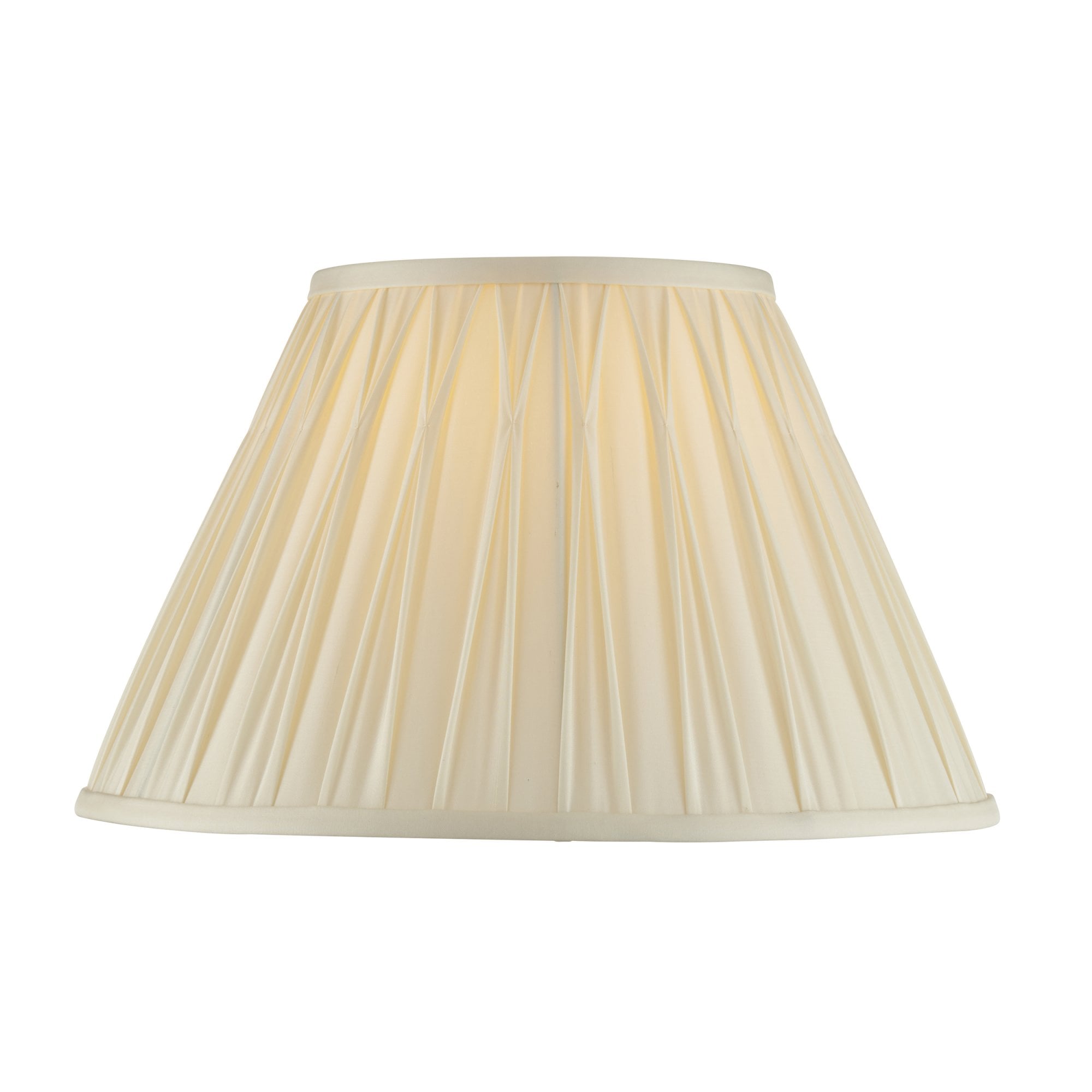 Endon Chatsworth 14" Single Light Shade - Ivory Silk - Shade Only