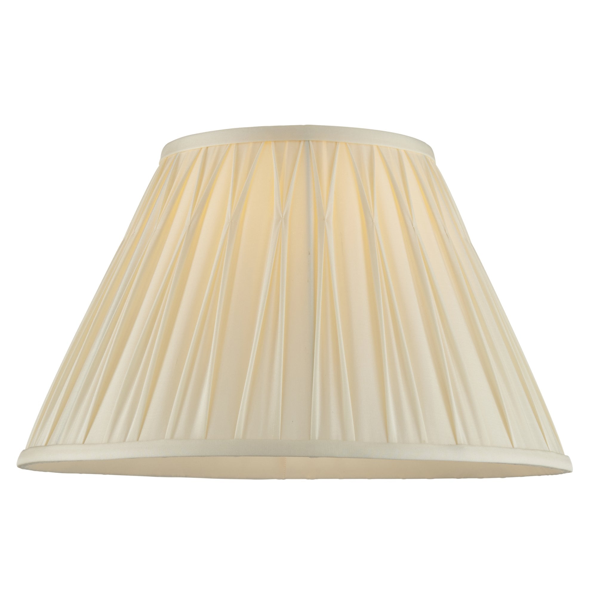 Endon Chatsworth 14" Single Light Shade - Ivory Silk - Shade Only