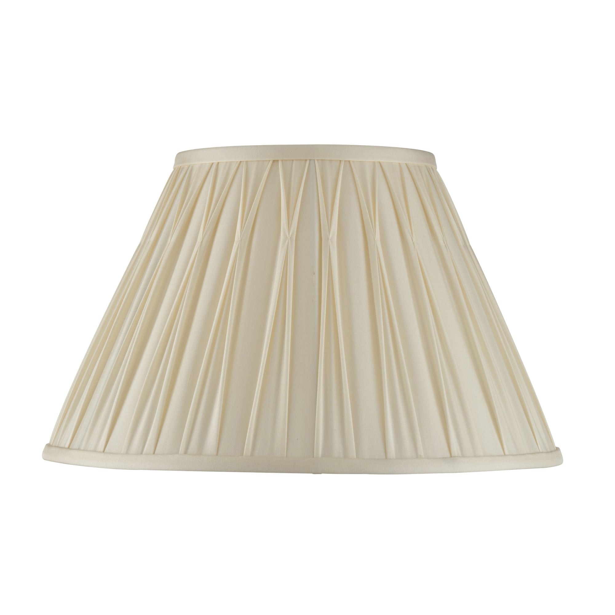 Endon Chatsworth 14" Single Light Shade - Ivory Silk - Shade Only