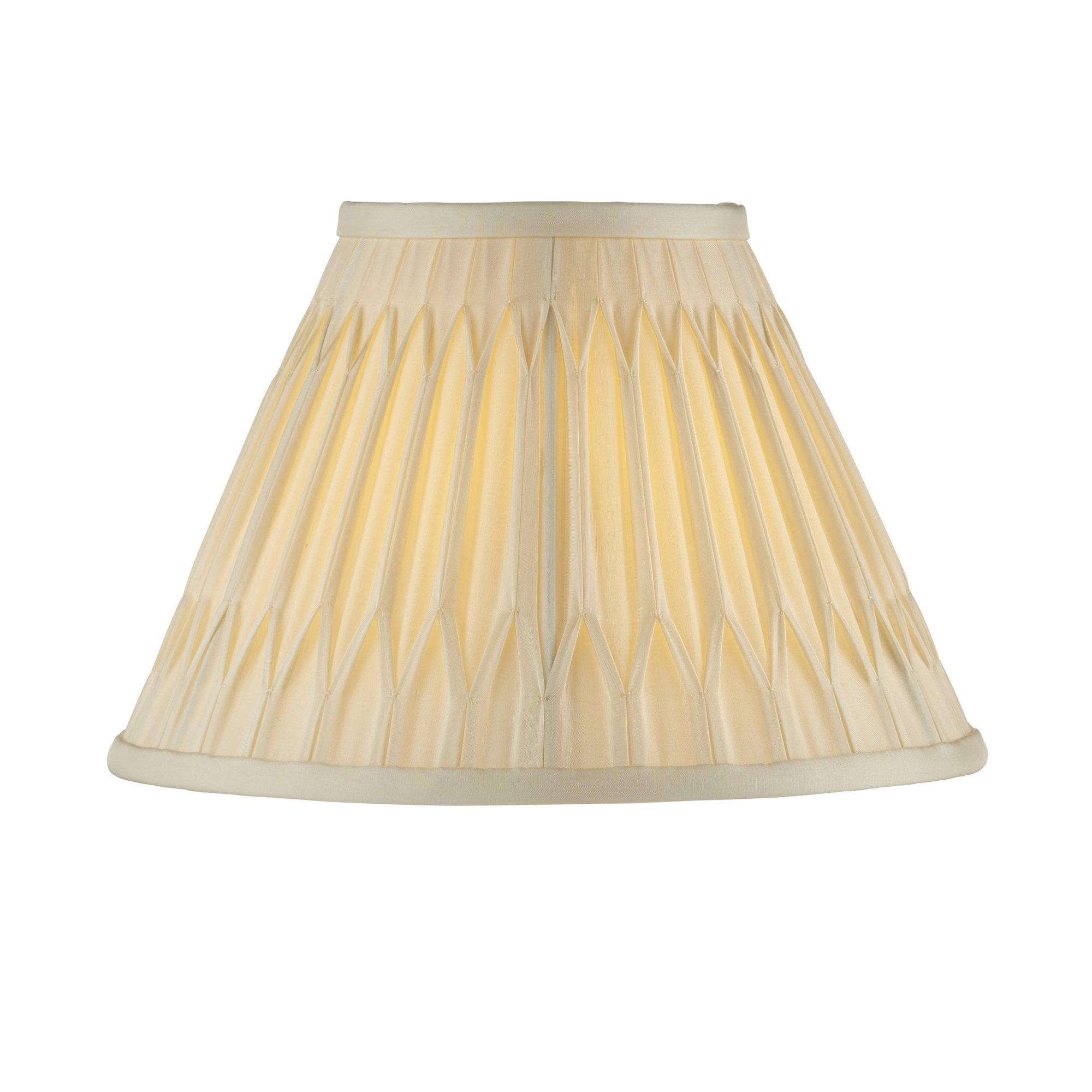 Endon Chatsworth 10" Single Light Shade - Ivory Silk - Shade Only