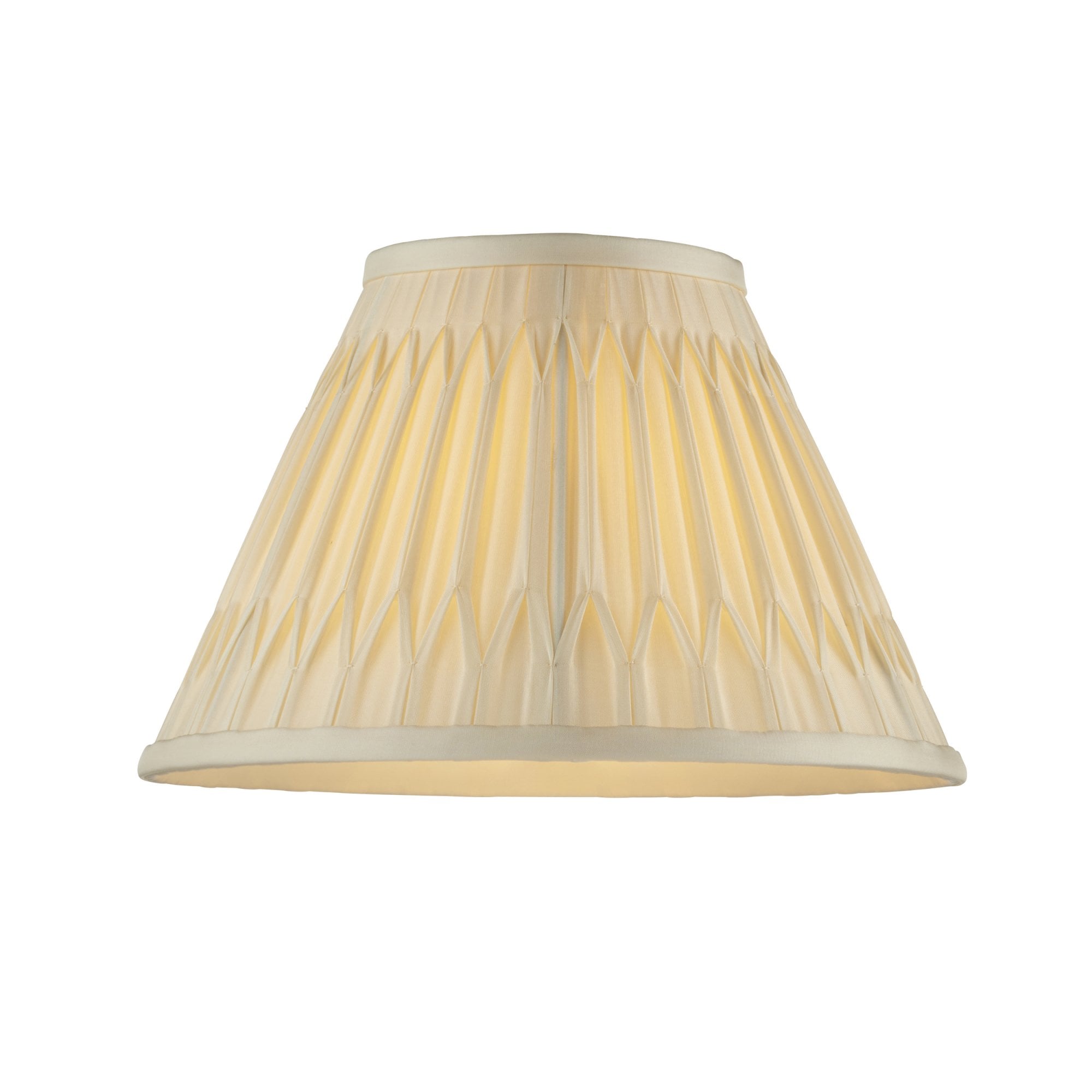 Endon Chatsworth 10" Single Light Shade - Ivory Silk - Shade Only
