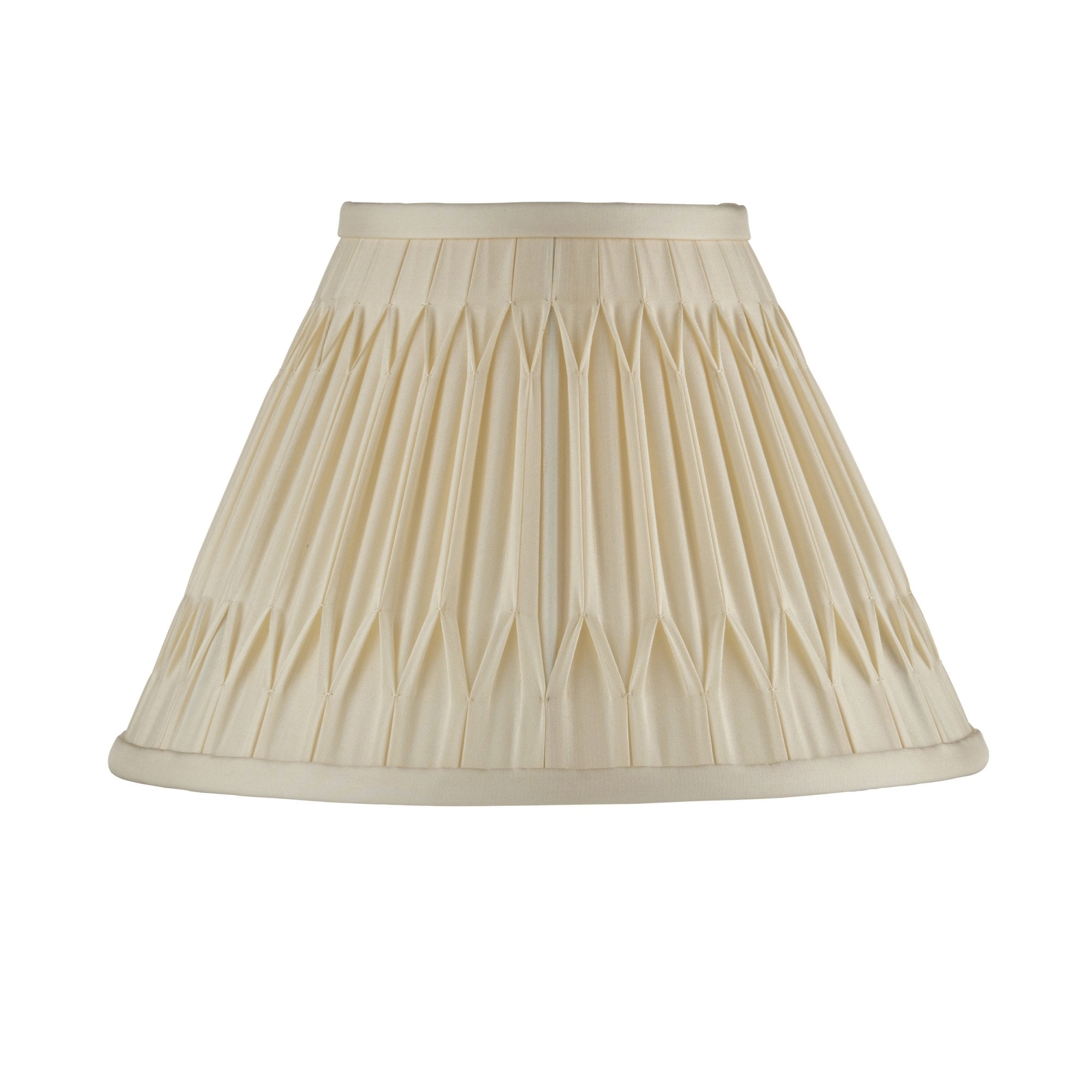 Endon Chatsworth 10" Single Light Shade - Ivory Silk - Shade Only