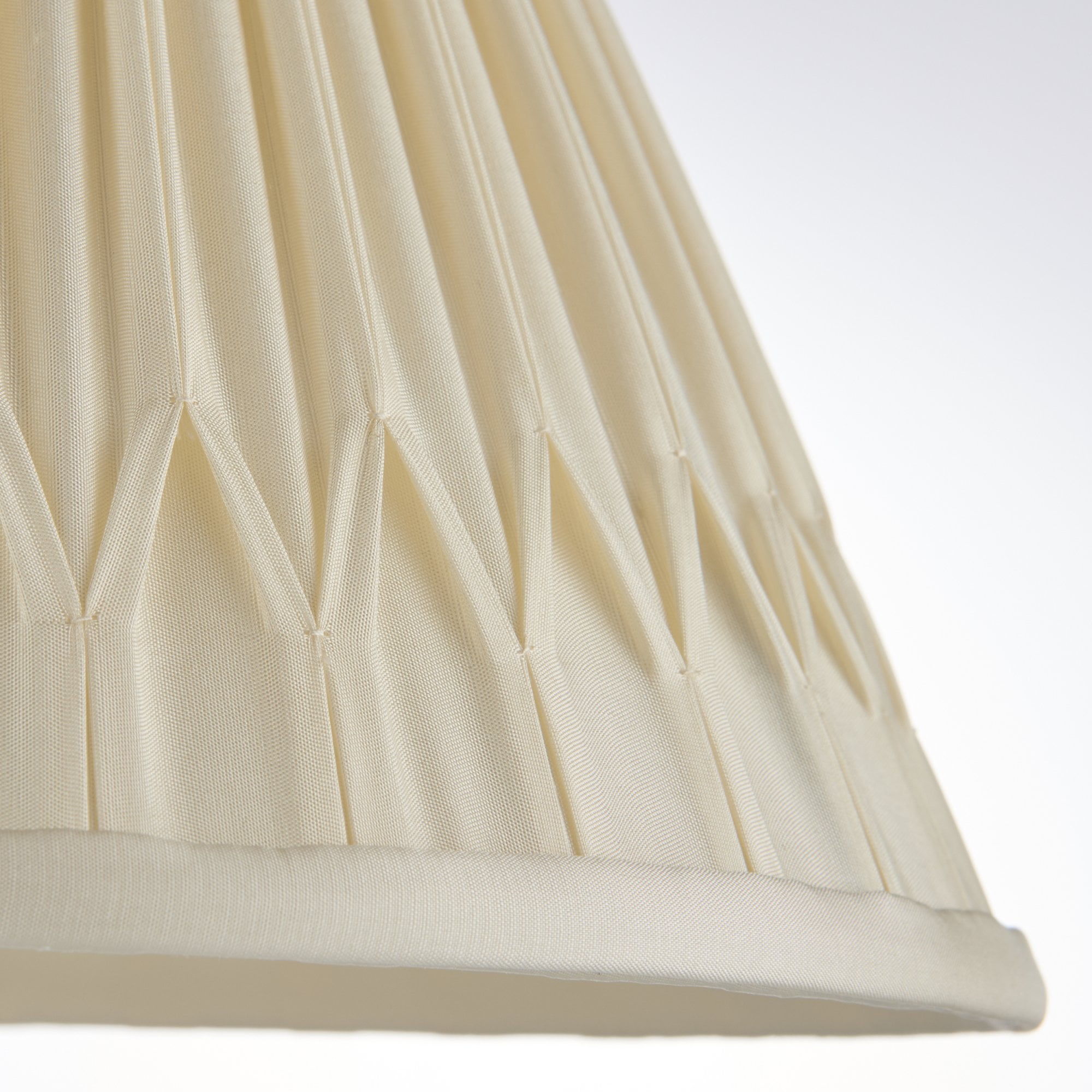 Endon Chatsworth 10" Single Light Shade - Ivory Silk - Shade Only