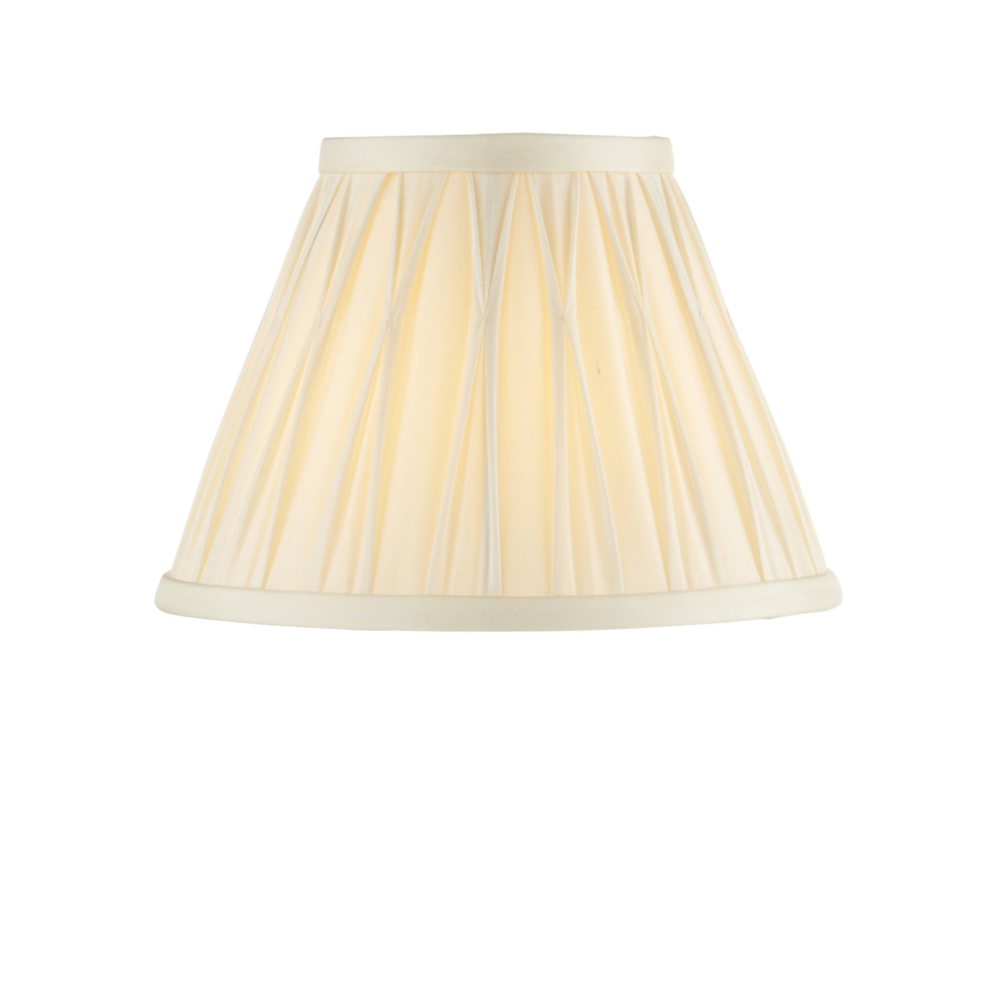 Endon Chatsworth 8" Single Light Shade - Ivory Silk - Shade Only