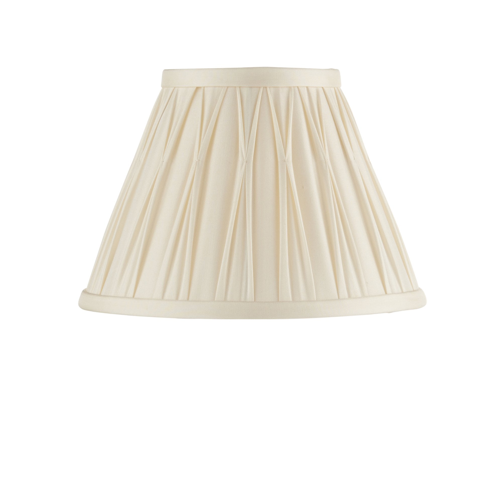 Endon Chatsworth 8" Single Light Shade - Ivory Silk - Shade Only