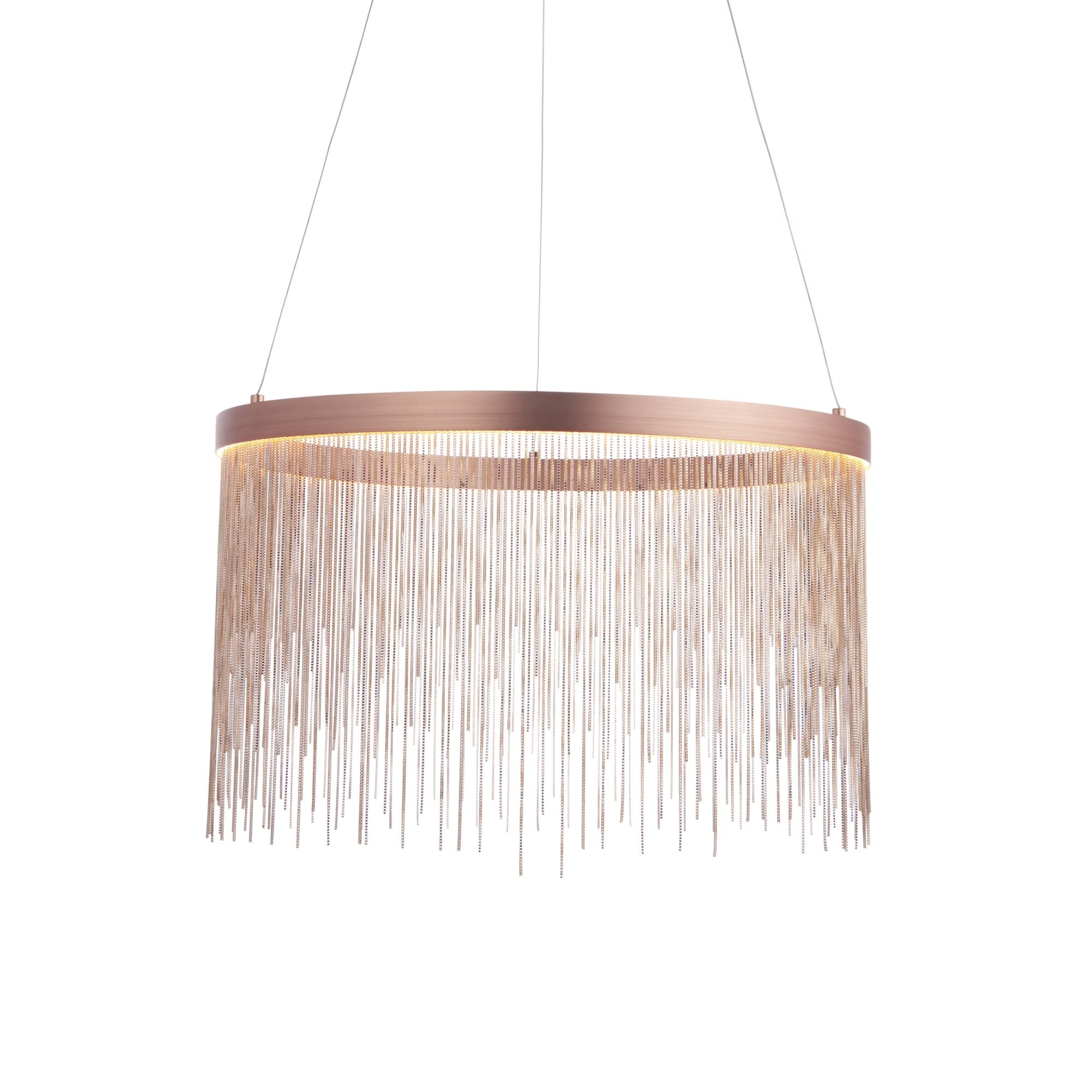 Endon Zelma Single Light Pendant -  Brushed Copper Plate & Copper