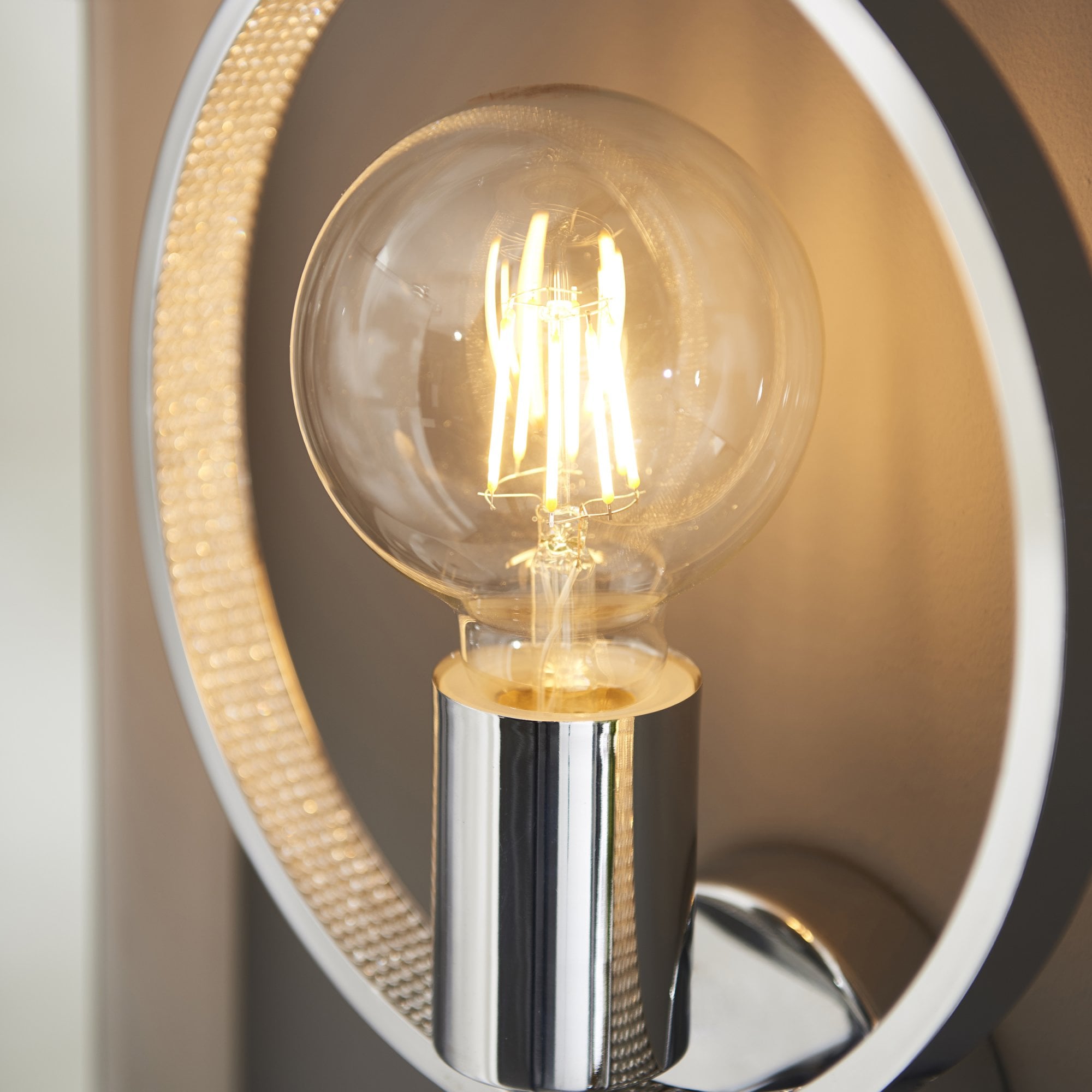 Endon Merola Single Light Wall - Chrome Plate & Clear Faceted Acrylic