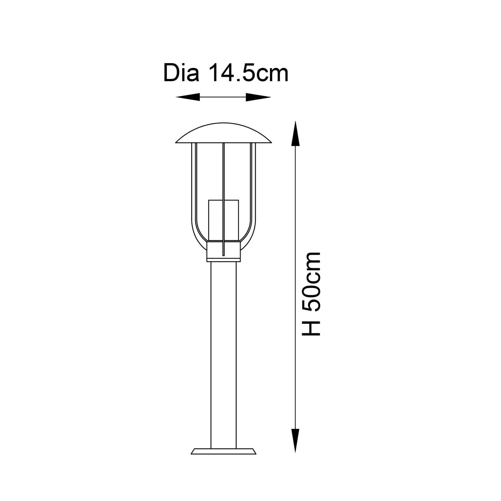 Endon Quinn Single Light Floor Lamp -  Textured Black & Clear Pc