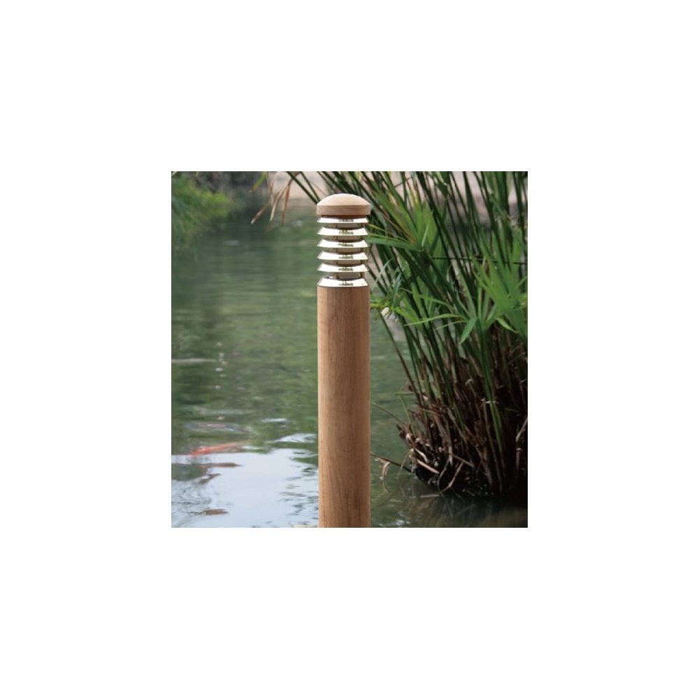 Lumena Tectona Wooden Bollard - Mains