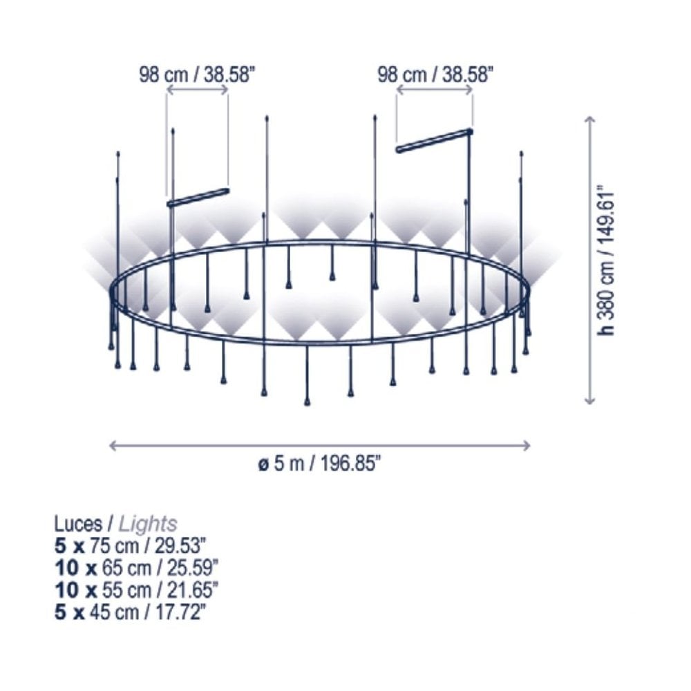Bover Skybell Circle S/30L Pendant