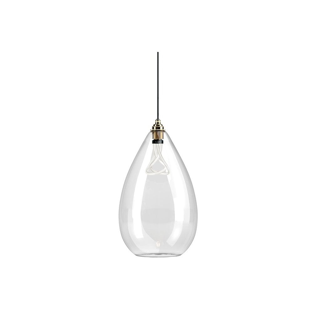 Fritz Fryer Wellington Clear Glass Pendant Light - XXL (Various Colour Options)