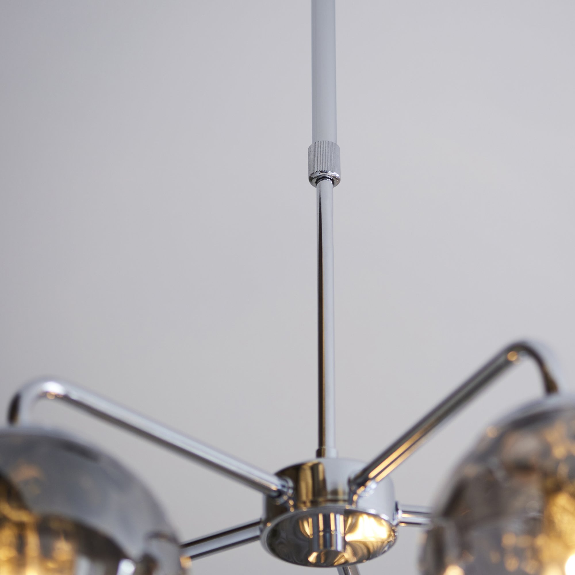 Endon Dimple 5 Light Pendant - Smoked Glass & Polished Chrome