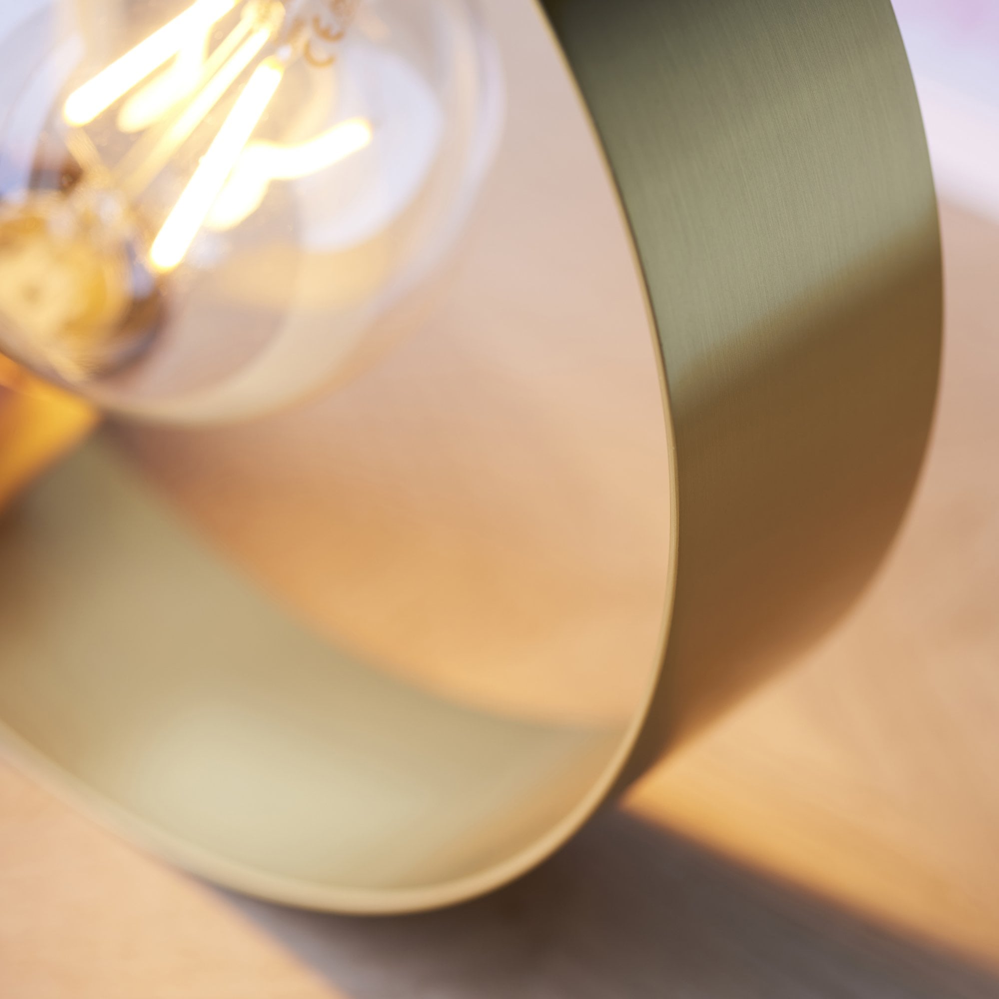 Endon Hoop Single Table Lamp - Brushed Copper, Nickel & Brass