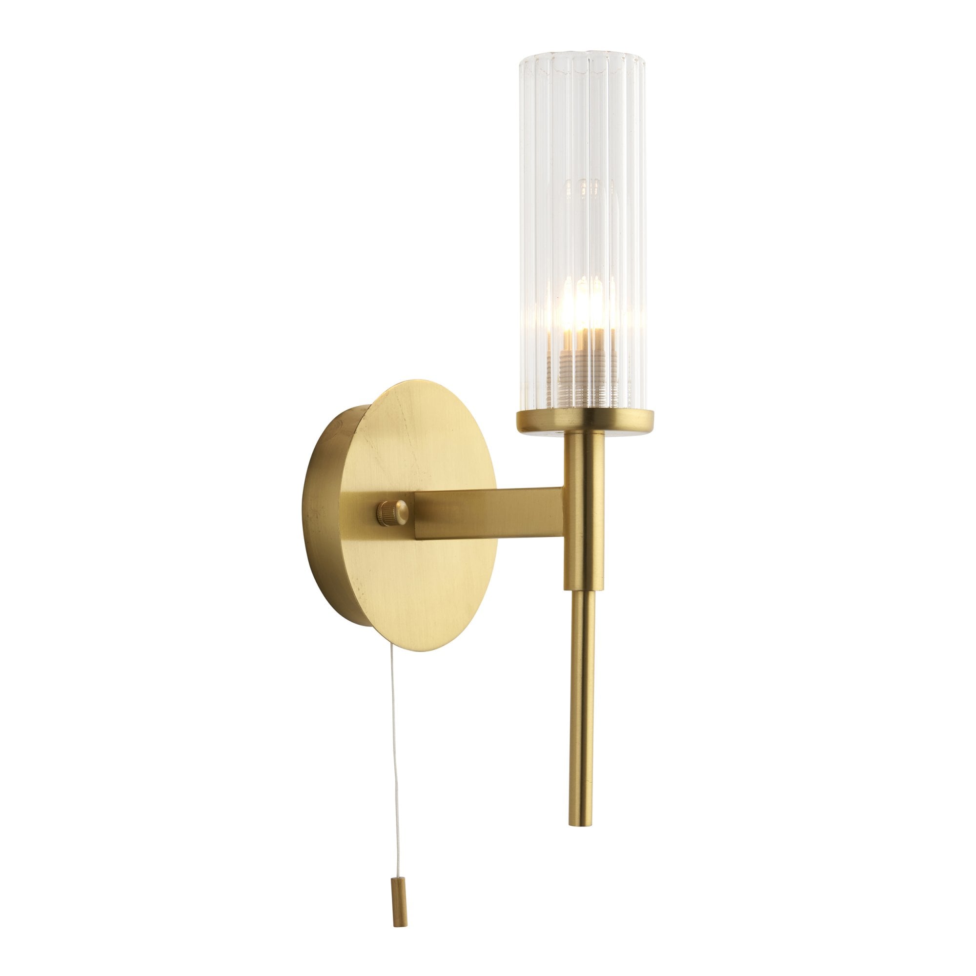 Endon Talo Single Light Wall - Satin Brass